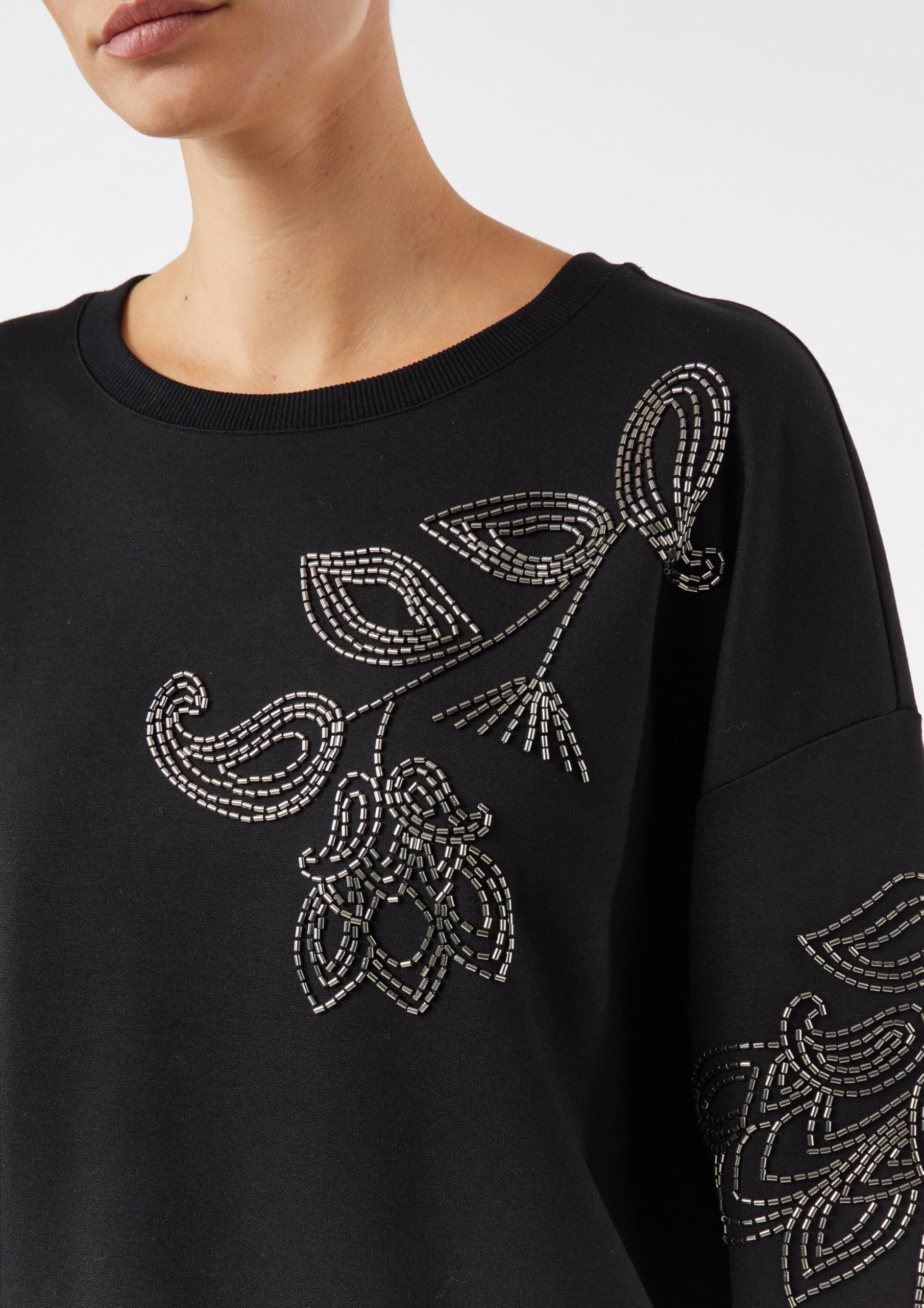 comma-sweatshirt-mit-perlenstickerei-gr-e-46 image 4