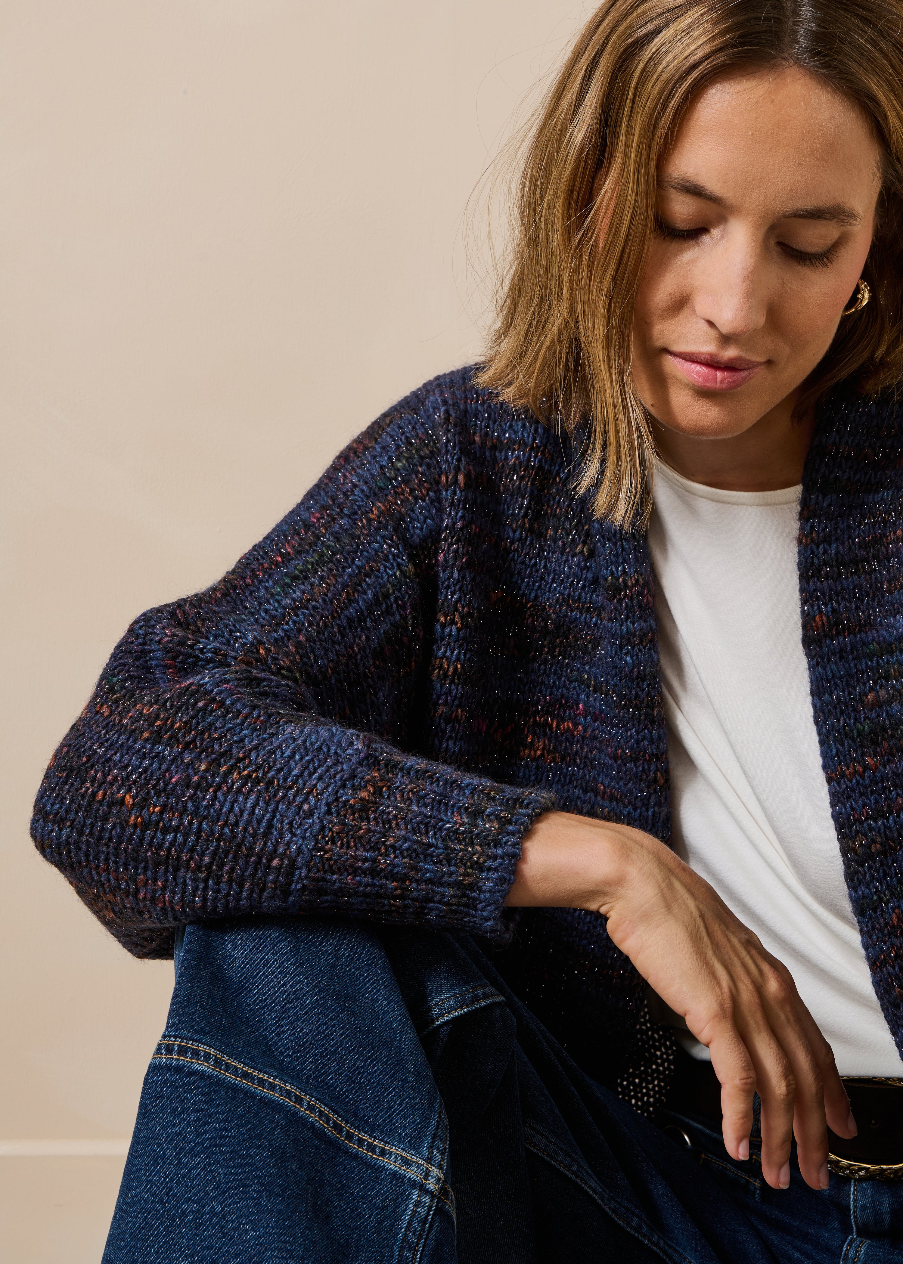 la-f-e-marabout-e-camillo-strickweste-blau-oversize-wolle image 5