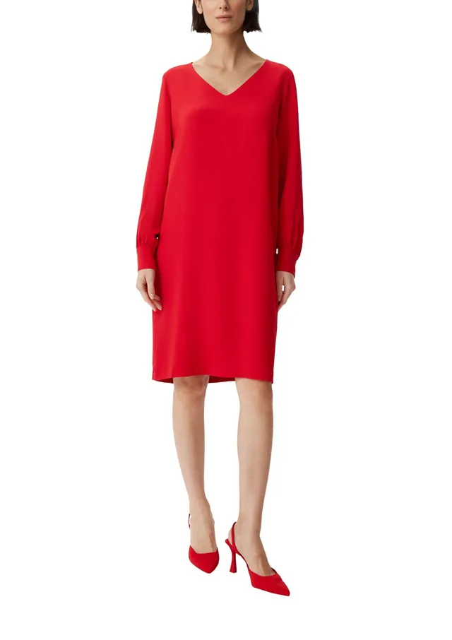 comma-dresses-flie-endes-kleid-loose-fit-gr-36-v-ausschnitt image 1