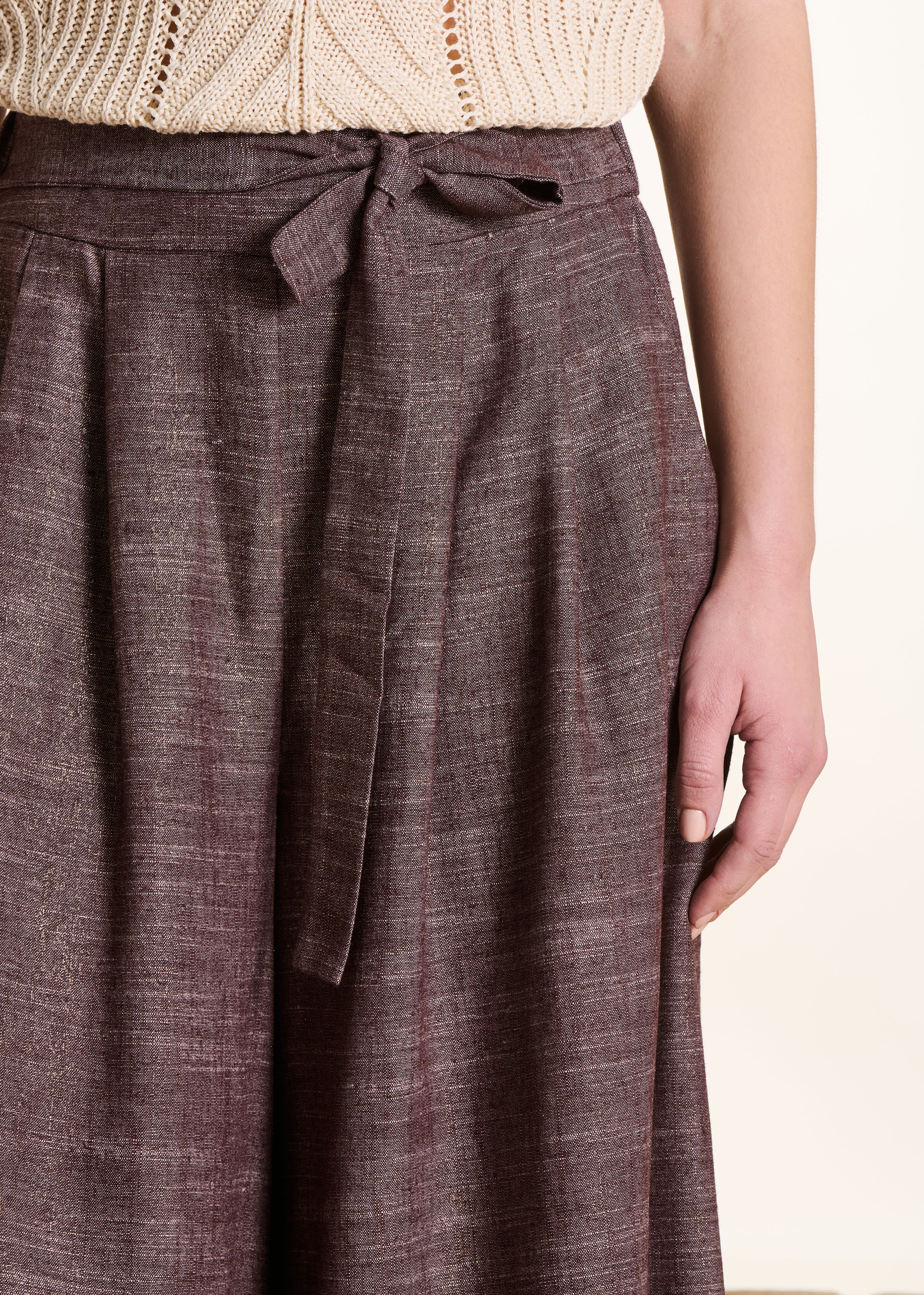 la-f-e-marabout-e-dactus-hose-braun-weit-7-8-high-waist image 5