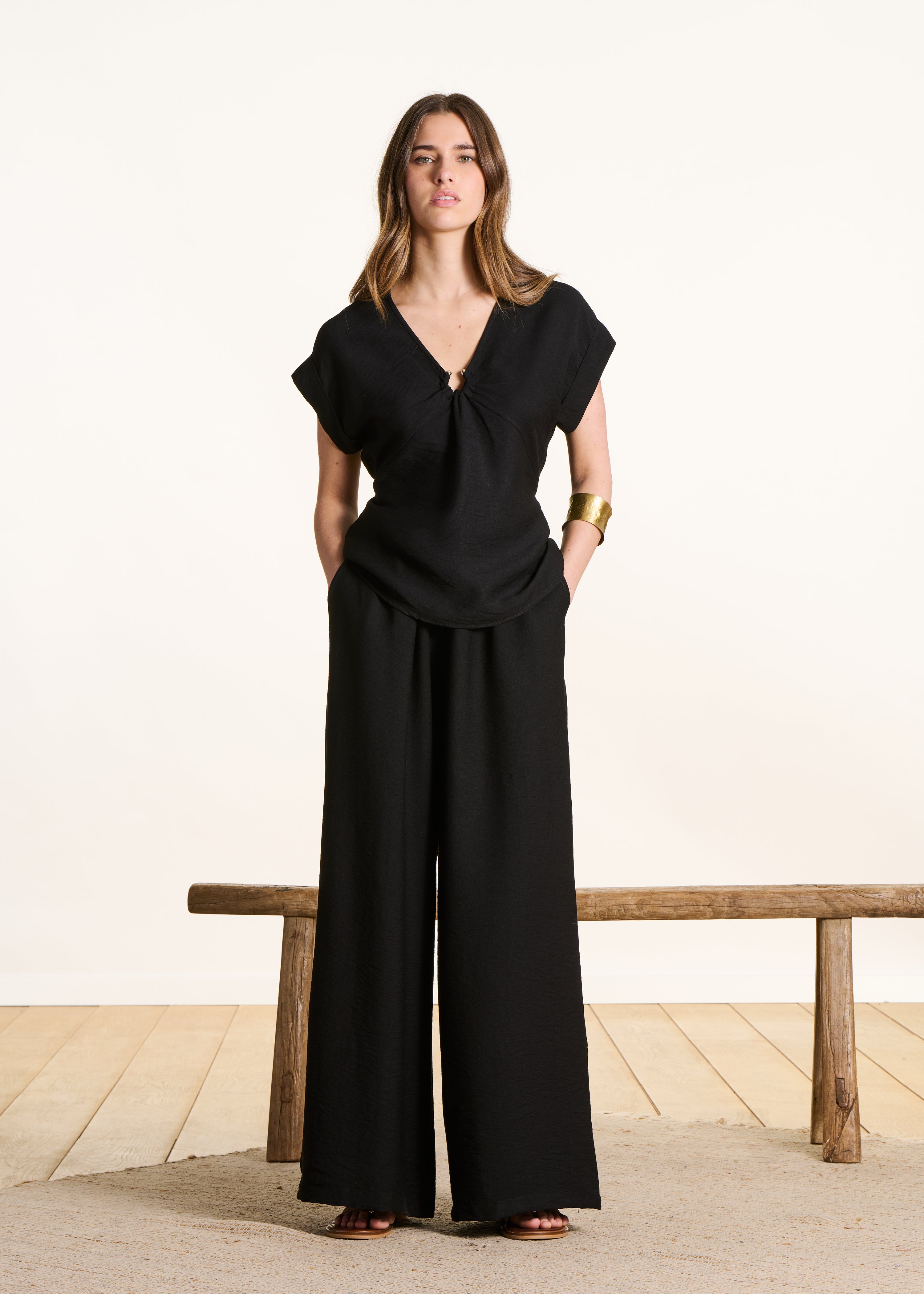 la-f-e-marabout-e-farao-weite-hose-schwarz image 1