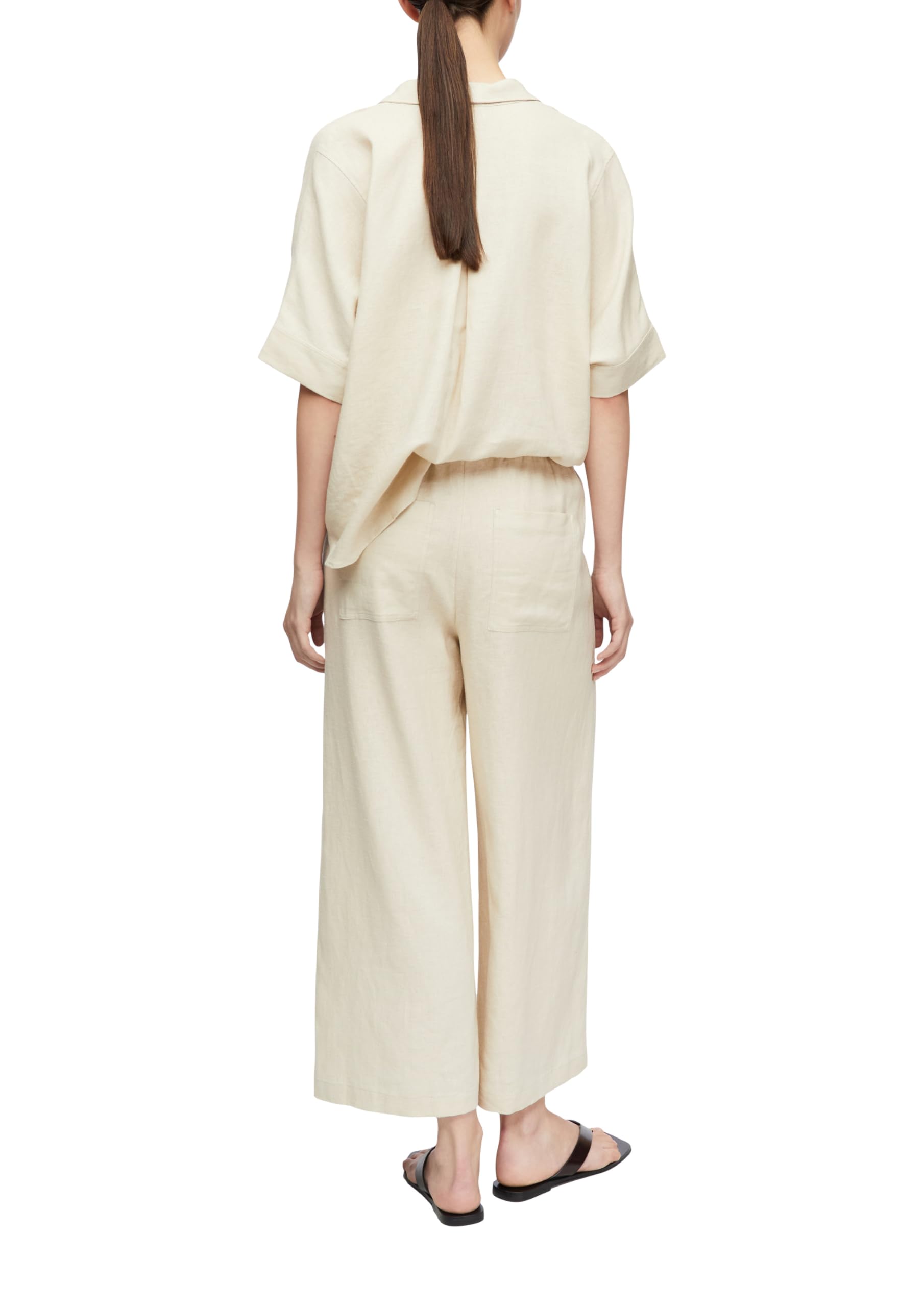 comma-trousers-culotte-streifen-hellbeige image 2