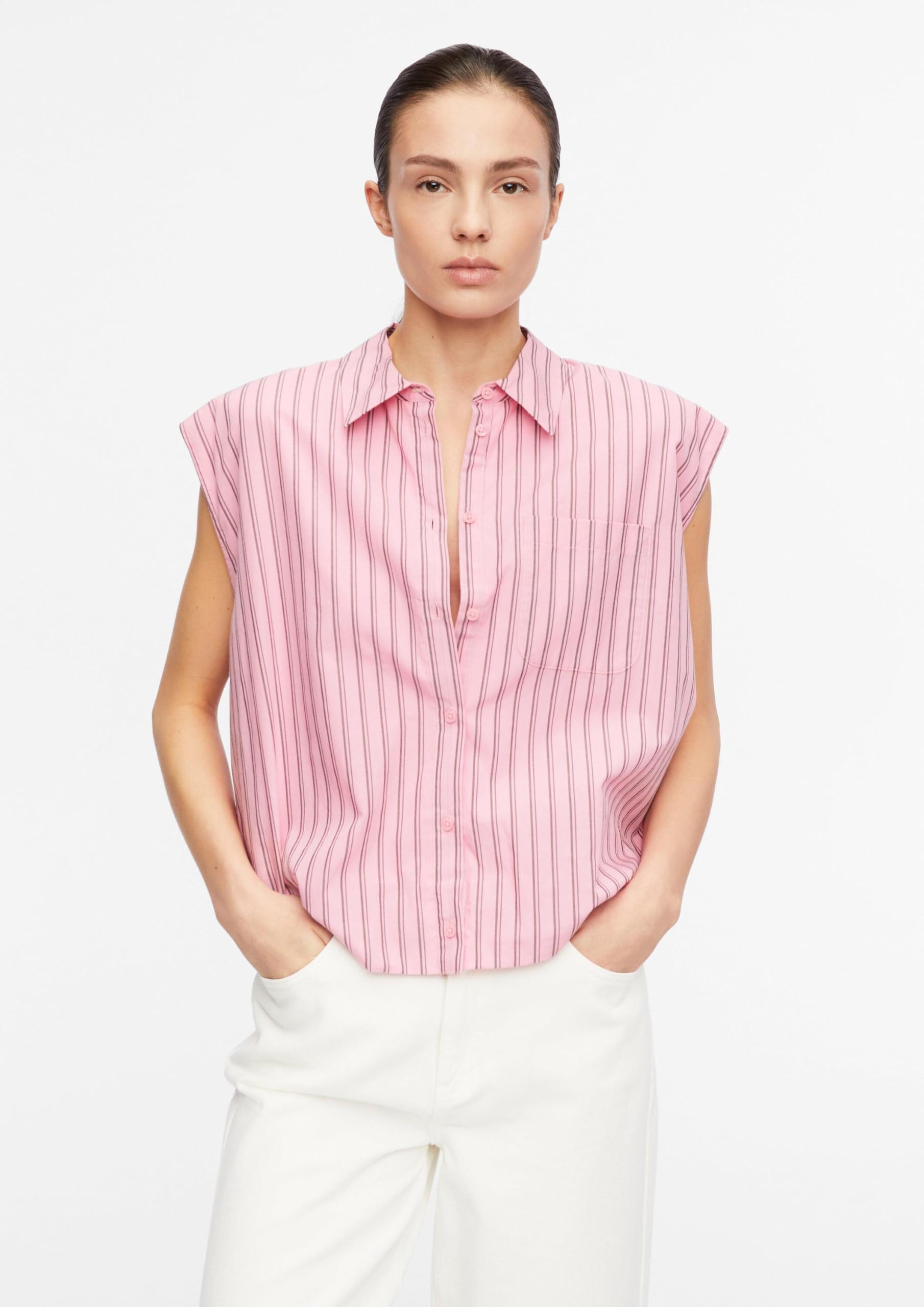 comma-blouses-blusen-top-relaxed-fit-gummizug-gr-34-rmellos image 6