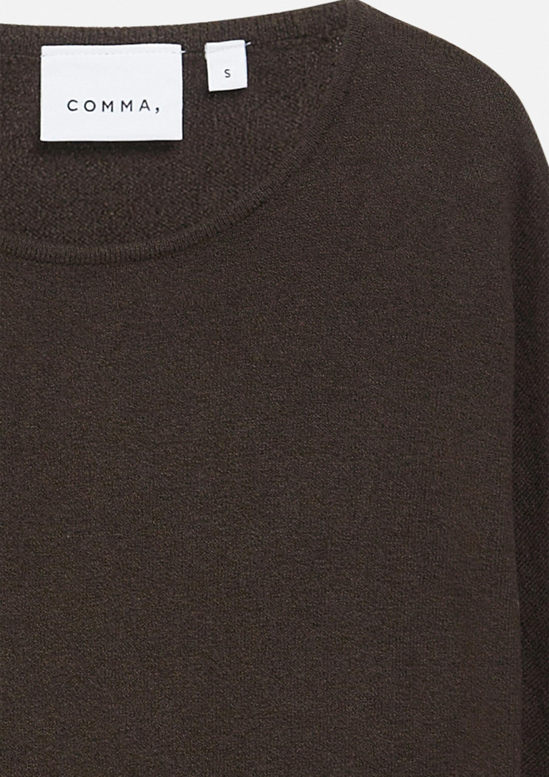 comma-strickpullover-u-boot-dunkelbraun-relaxed-fit image 6