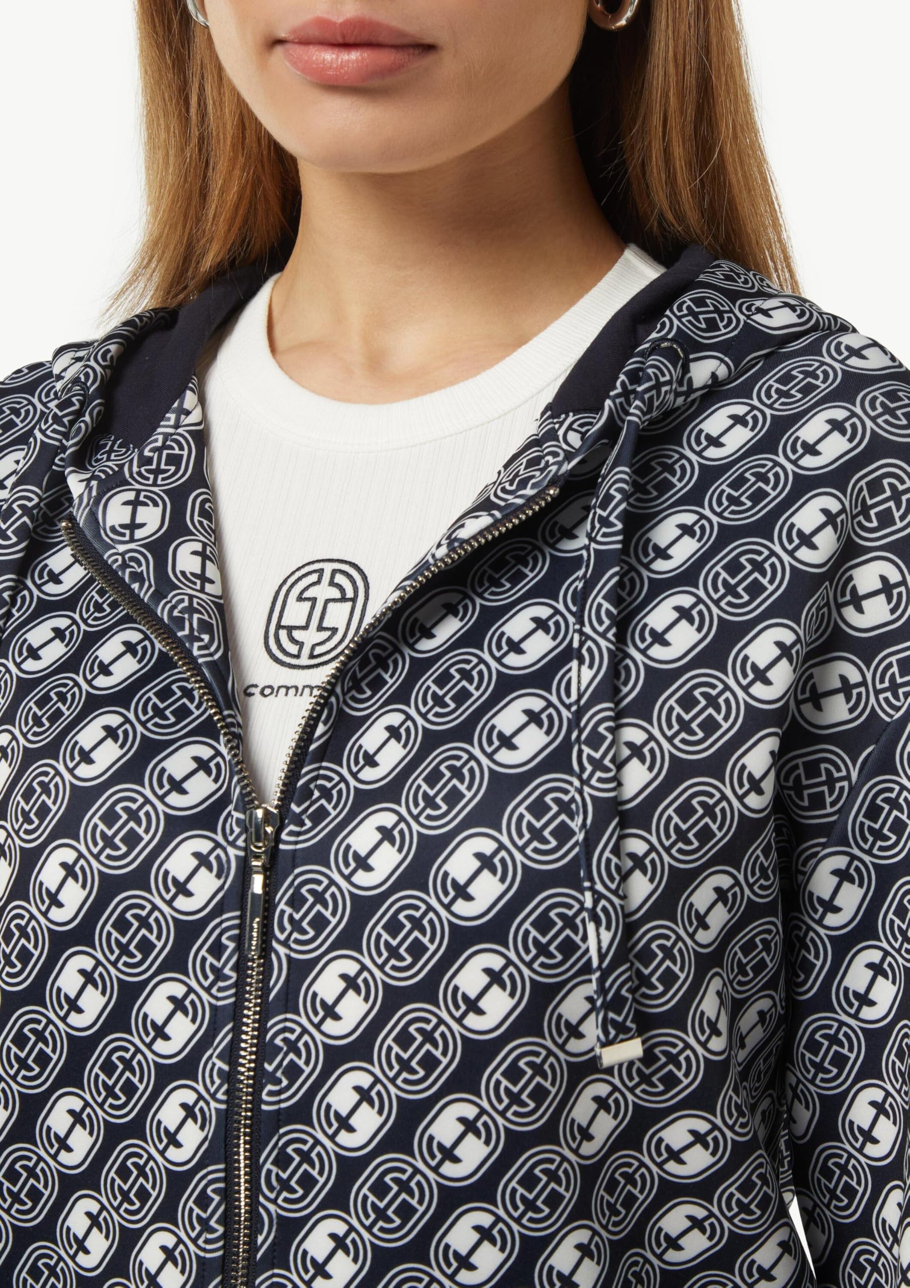 comma-sweat-jacke-damen-icon-muster-mit-kapuze image 4