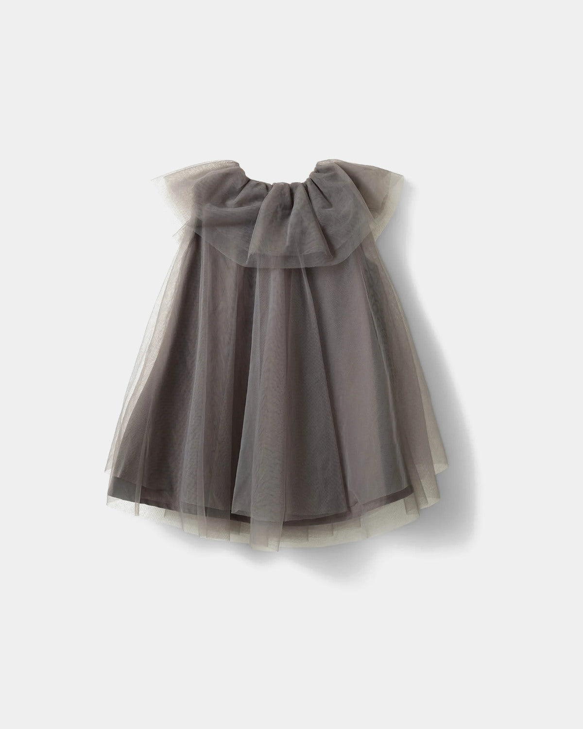 sofie-schnoor-kids-millekb-kleid-grau-mesh-zweilagig image 2