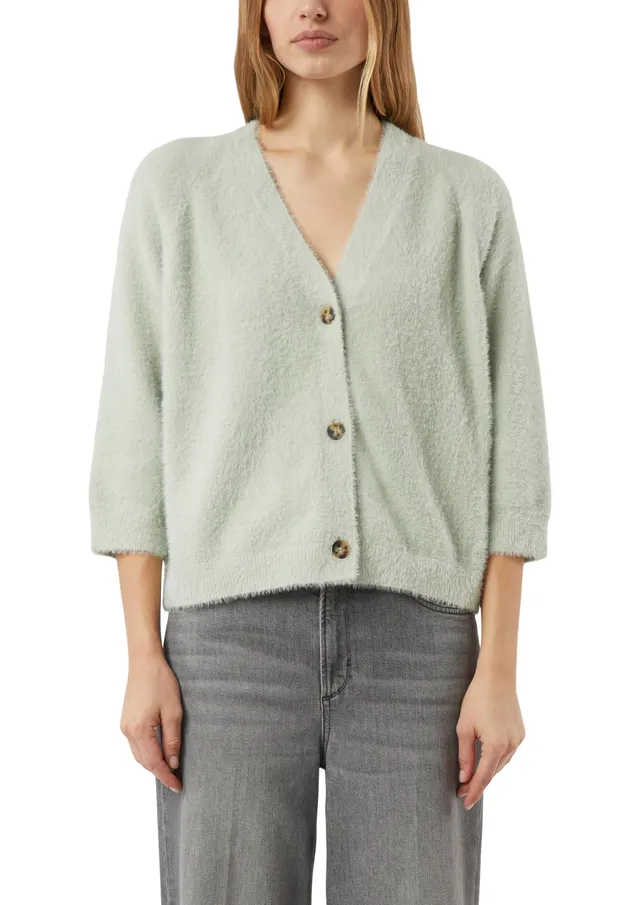comma-jackets-strickjacke-v-ausschnitt-wei image 1
