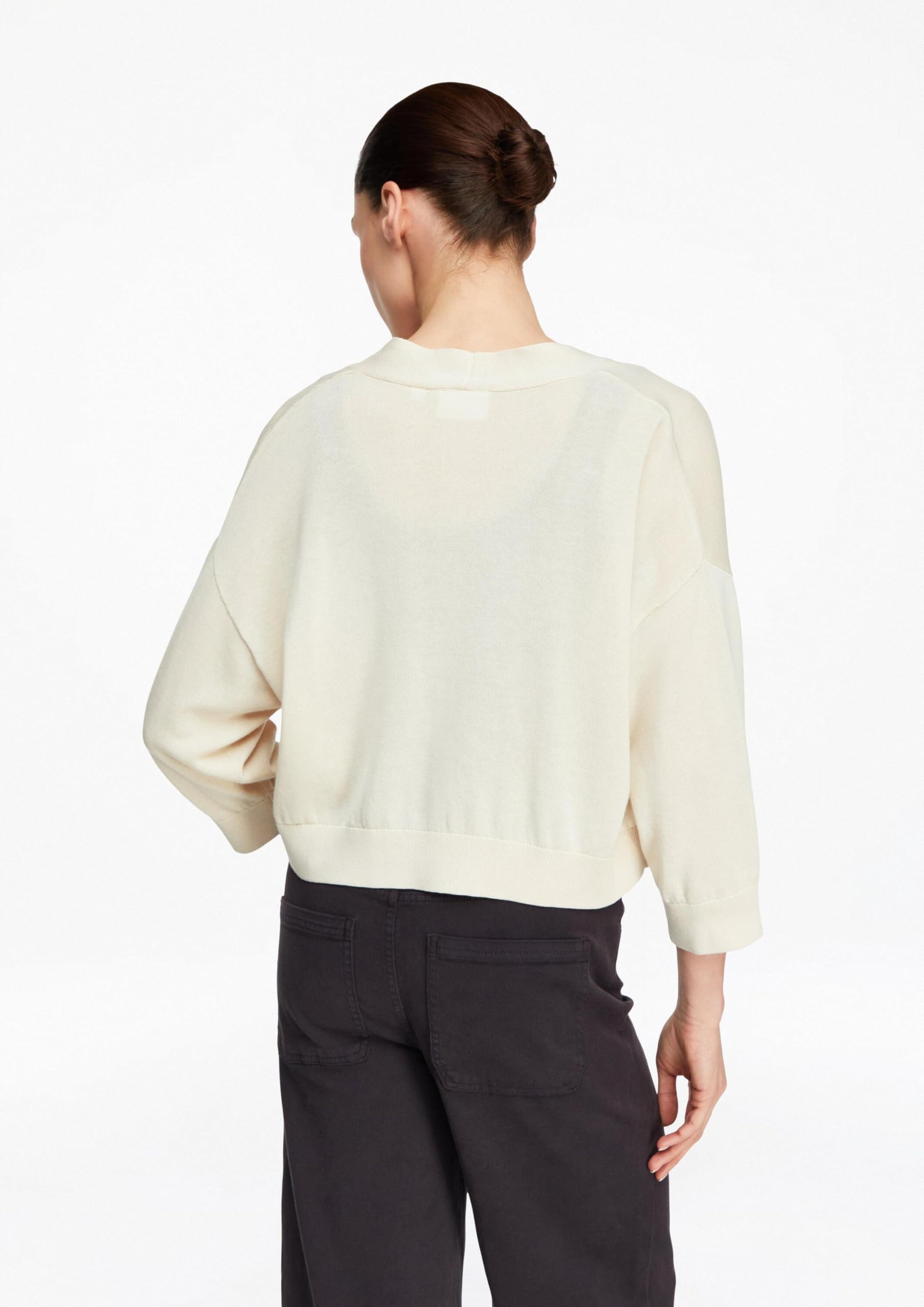 comma-strickjacke-damen-wei-3-4-rmel-relaxed-fit image 7