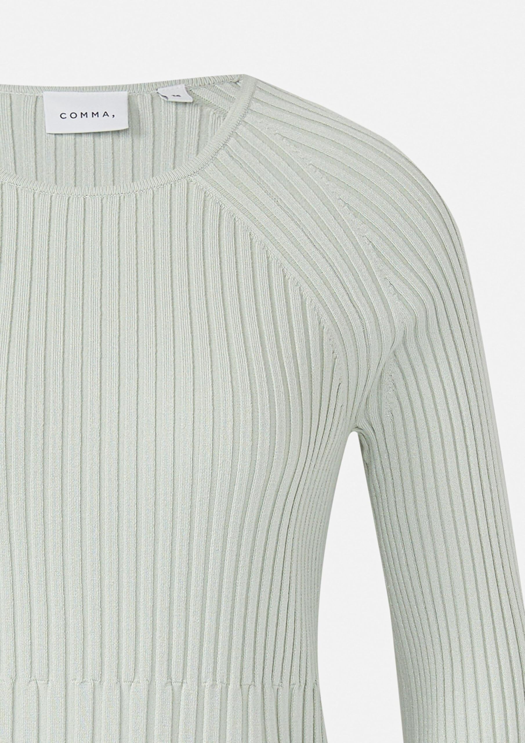 comma-strickpullover-slim-fit-creme-rundhals-rippoptik image 7