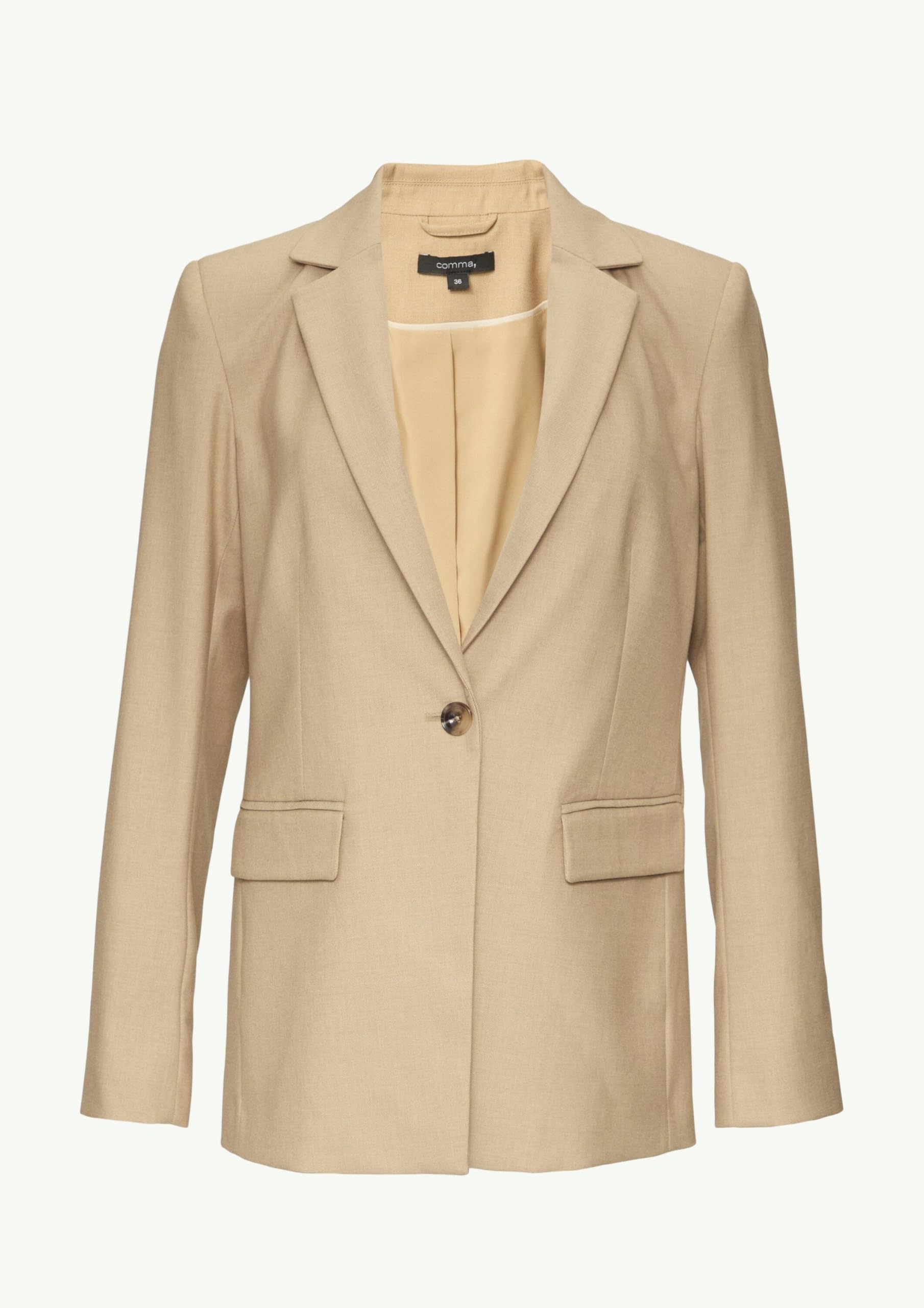 comma-blazers-blazer-twill-sand-gr-e-42-tailliert image 3