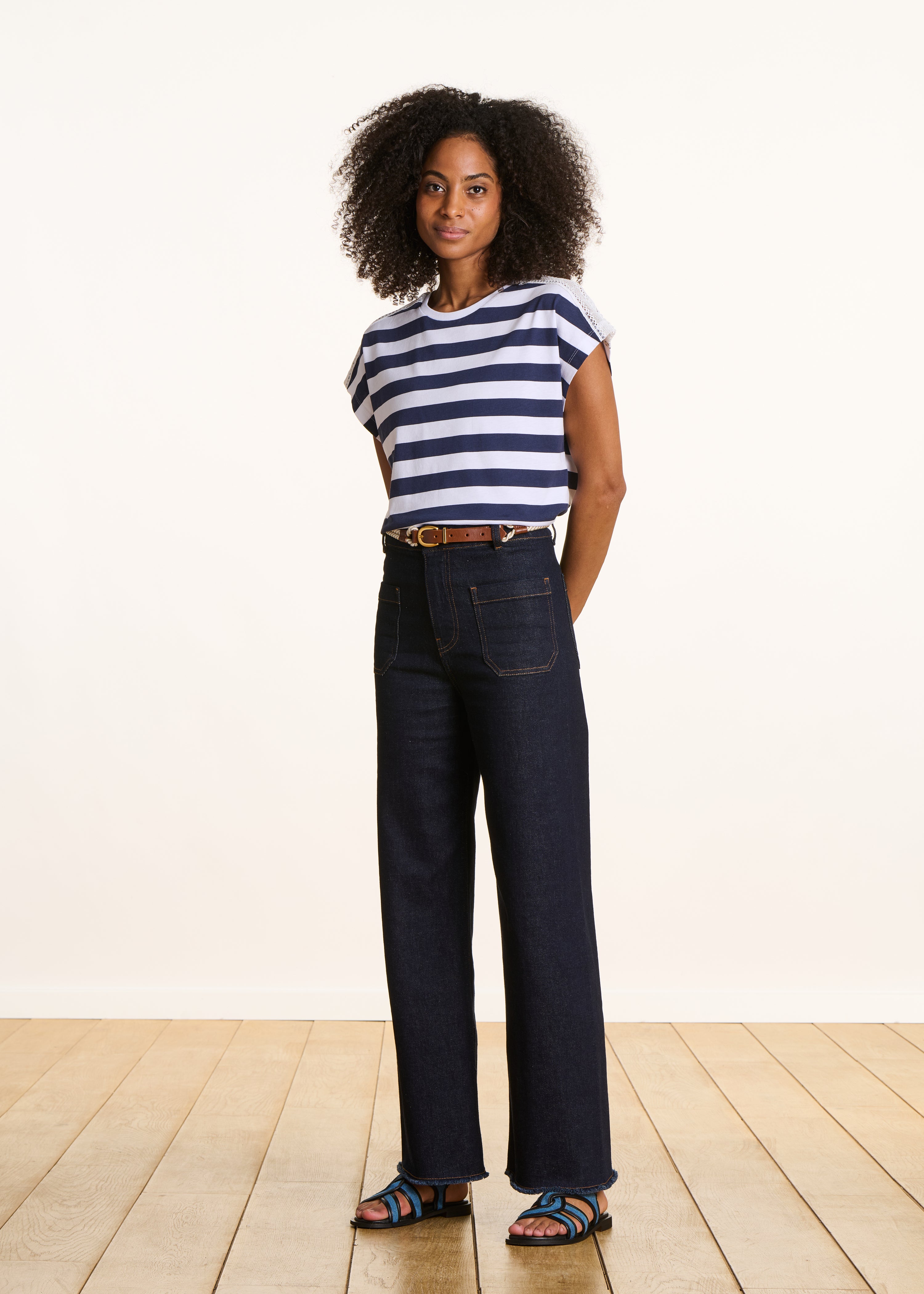 la-f-e-marabout-e-fourmi-t-shirt-marini-re-spitze-gr-m image 2