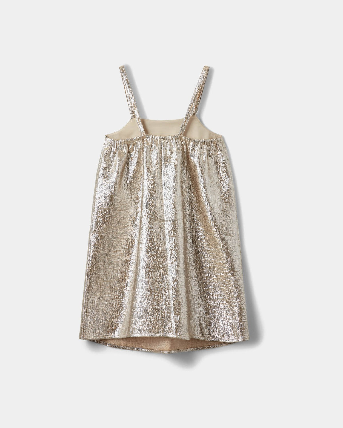 sofie-schnoor-young-andysy-kleid-light-gold-jacquard-festlich image 2