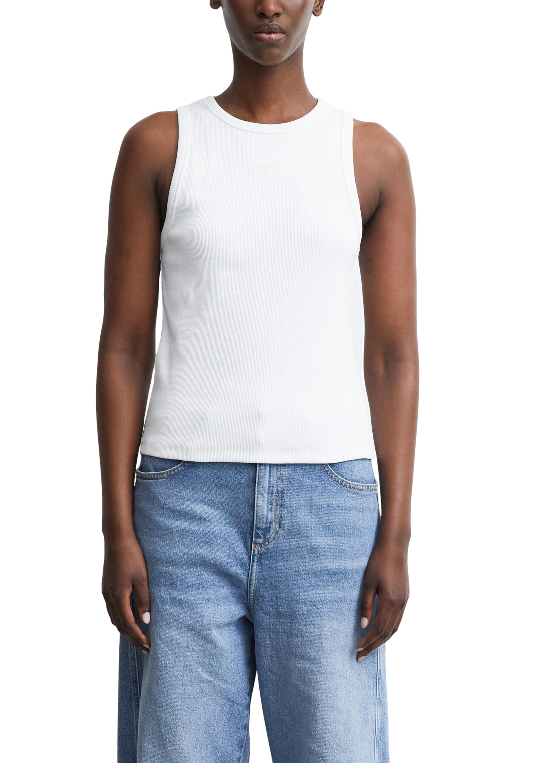 comma-tank-top-baumwollripp-schwarz-gr-46 image 8