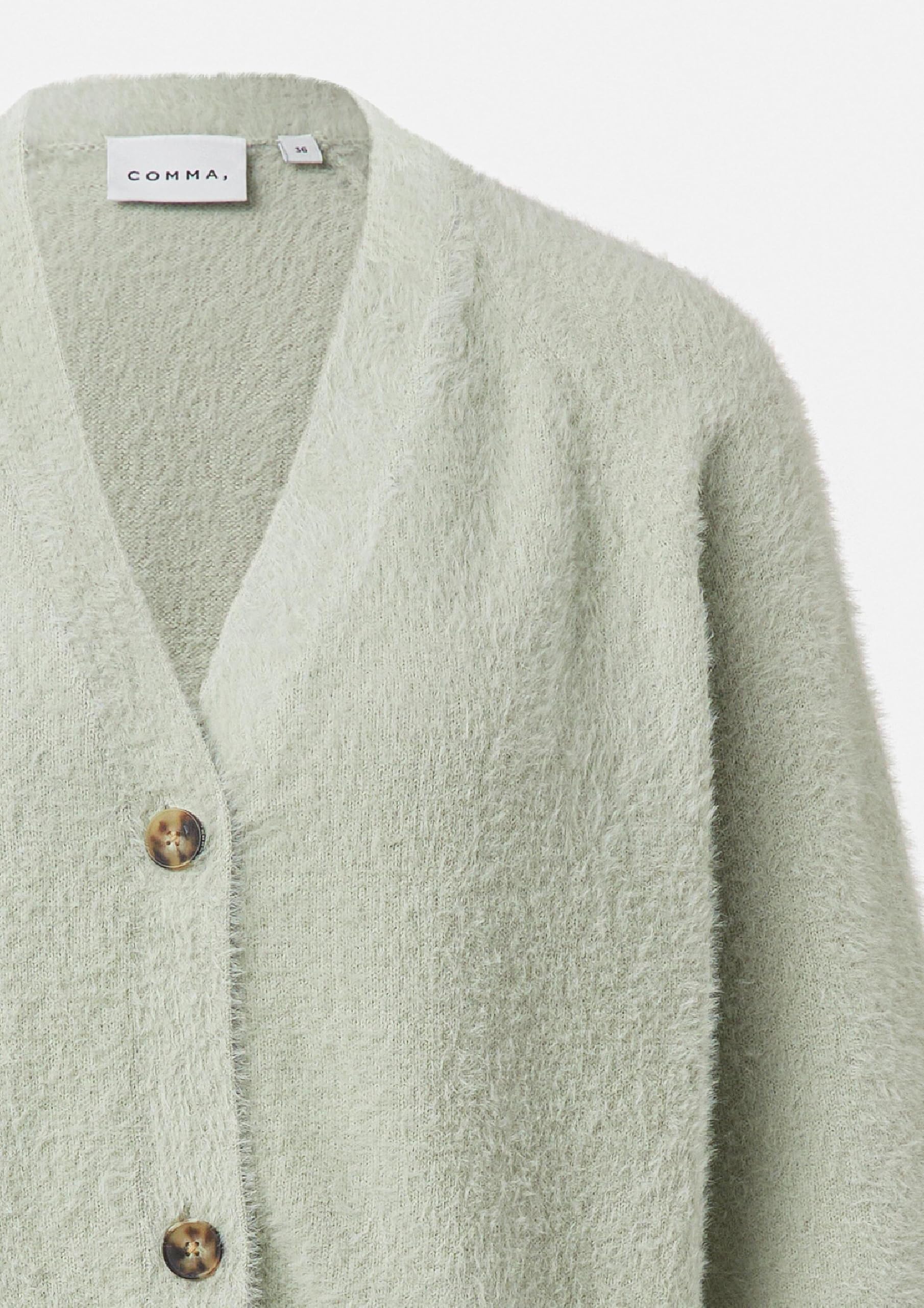comma-jackets-strickjacke-v-ausschnitt-wei image 5
