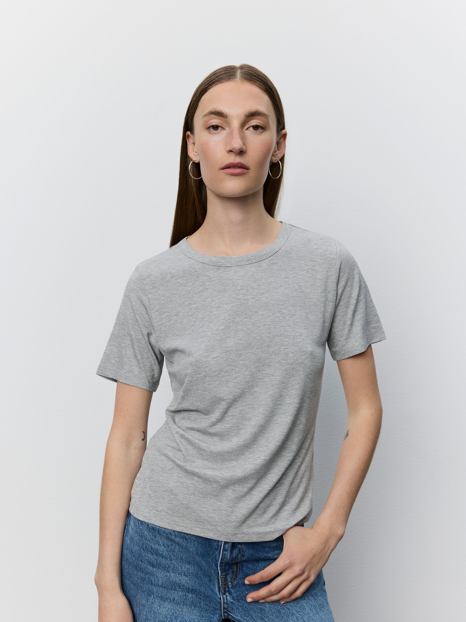 sofie-schnoor-women-natalia-t-shirt-grau-mel-kurzarm image 5