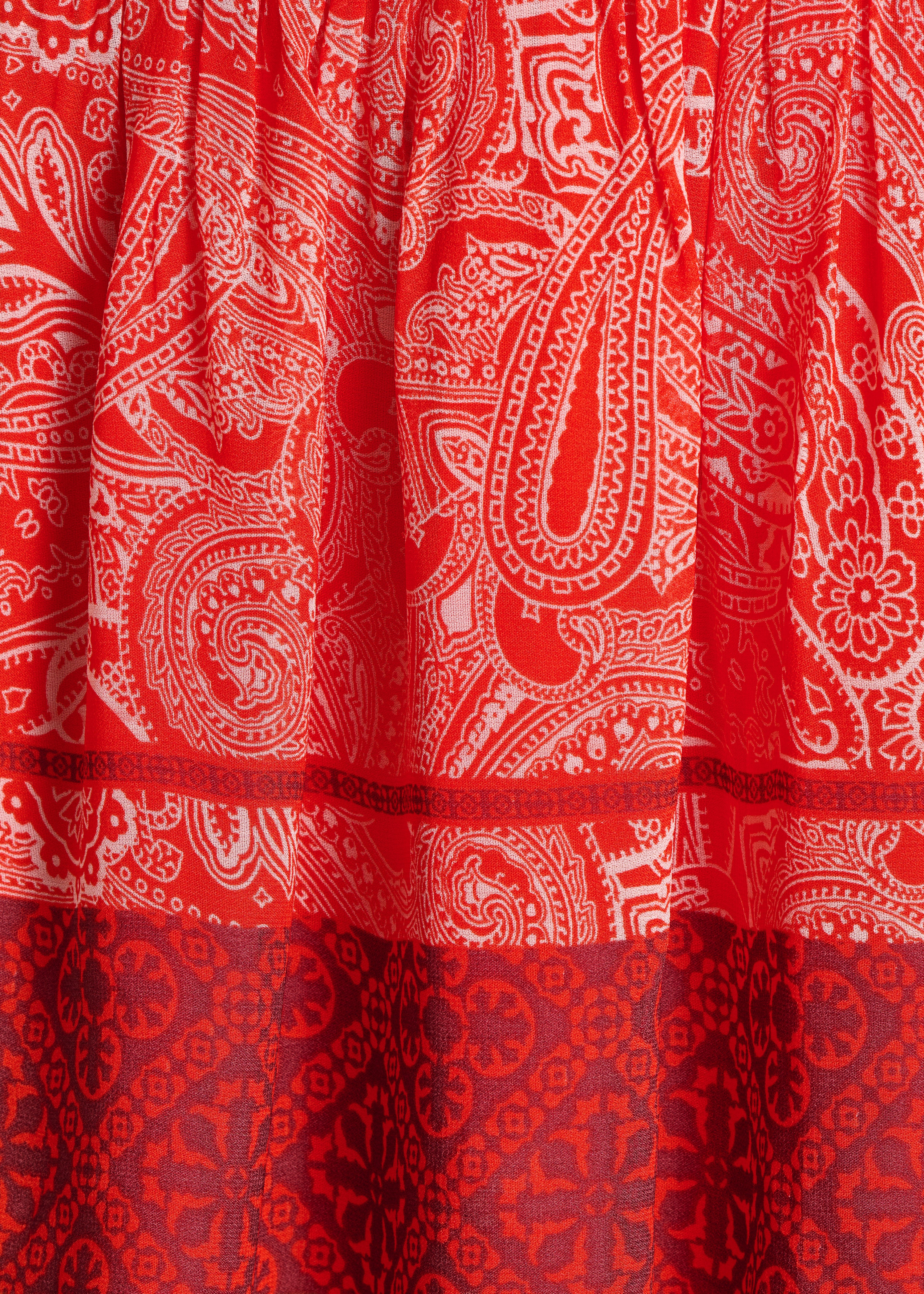 la-f-e-marabout-e-flana-kleid-orange-kurz-paisley image 3