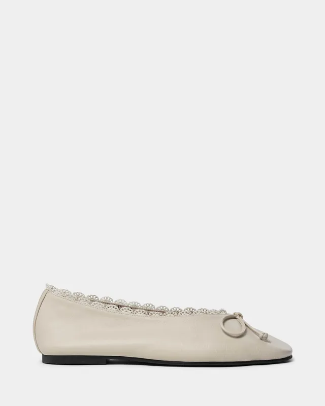sofie-schnoor-sarasw-ballerina-leder-off-white-schleife image 1