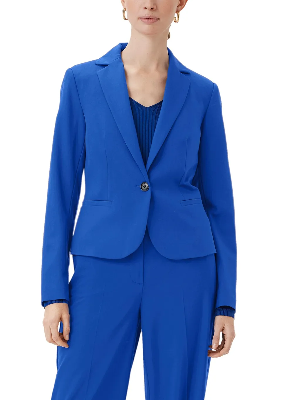 comma-blazer-tailliert-damenblazer-gr-46-ozeanblau image 1