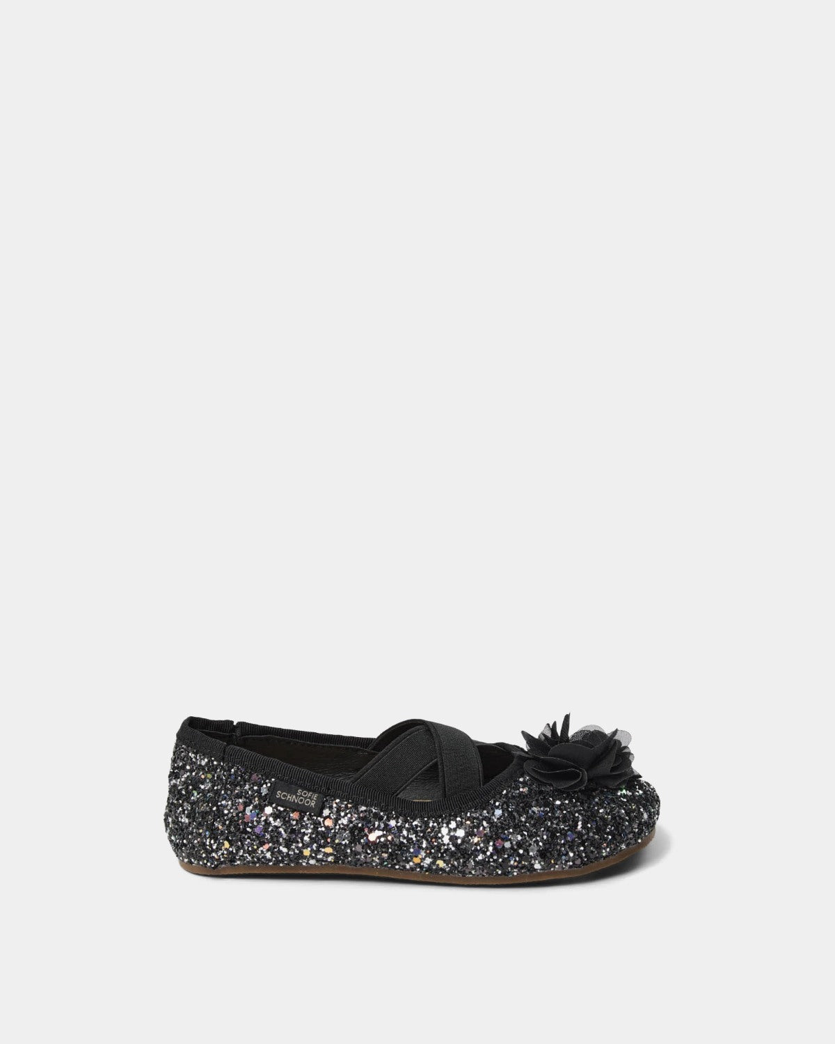 sofie-schnoor-kids-neliask-hausschuh-schwarz-glitzer image 1