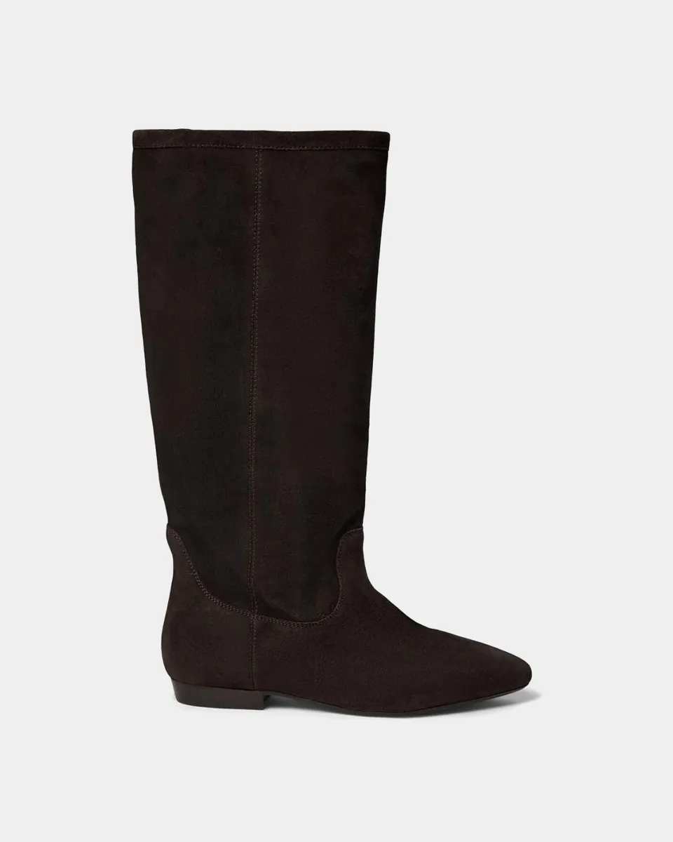 sofie-schnoor-women-kaynasw-suede-boot-velours-dunkelbraun image 1