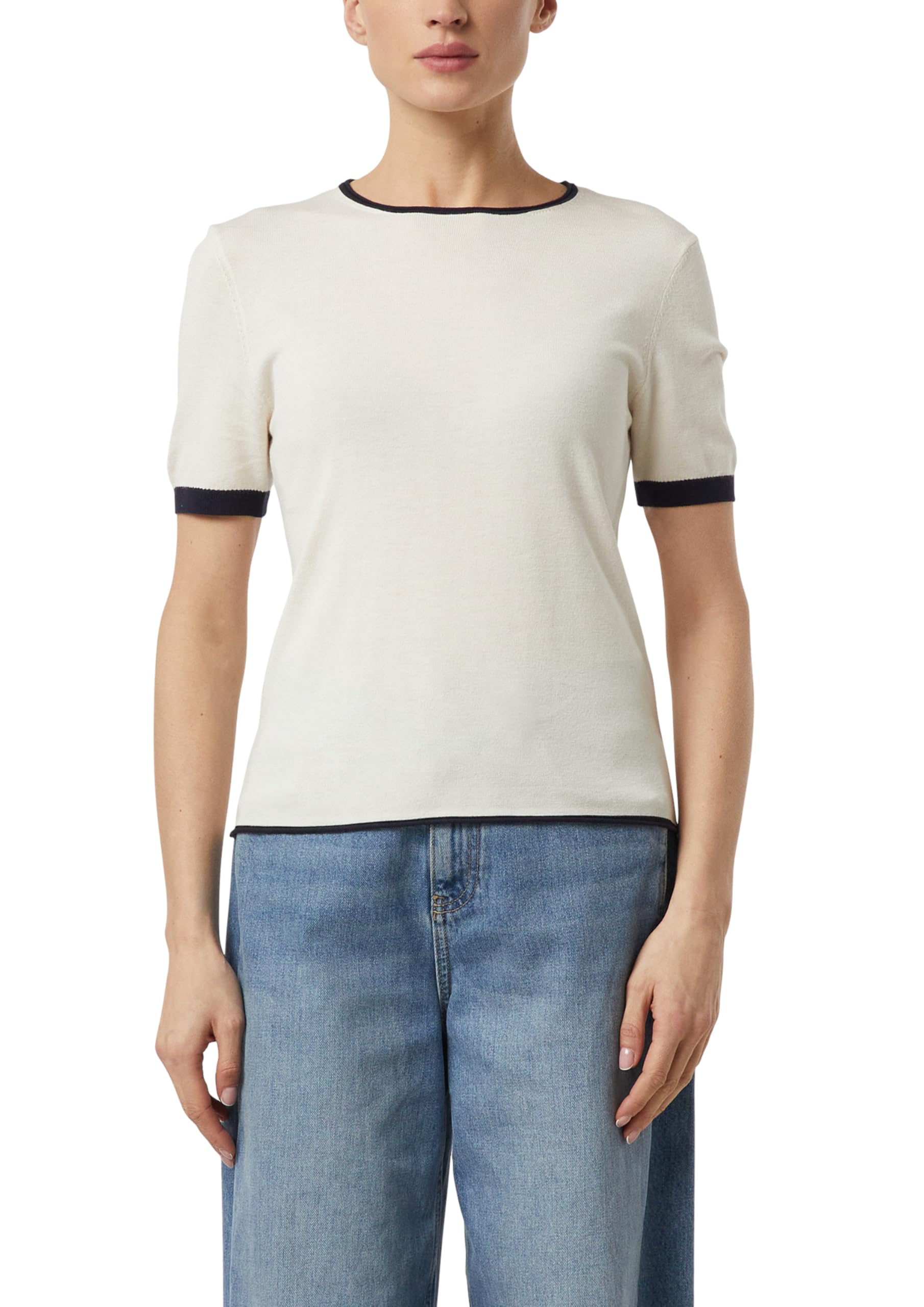 comma-feinstrick-shirt-damen-wei-gr-42-kontrast image 1