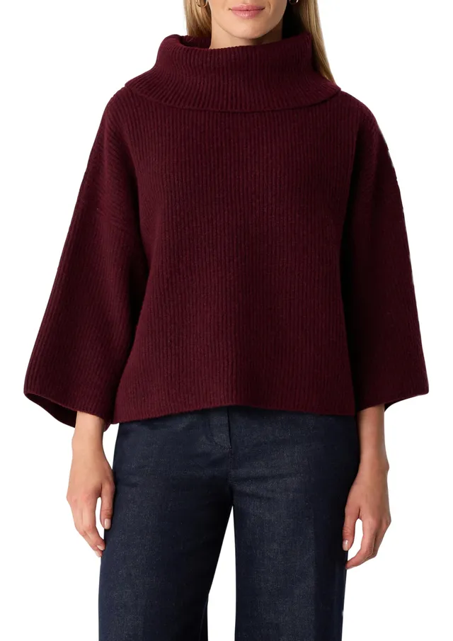 comma-2173390-poncho-pullover-damen-wasserfallkragen image 1