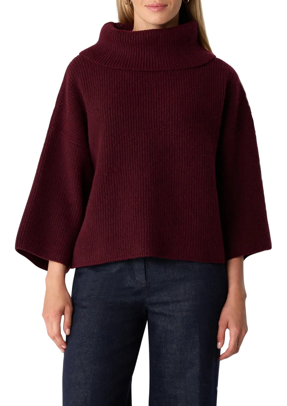 comma-2173390-poncho-pullover-damen-wasserfallkragen image 1