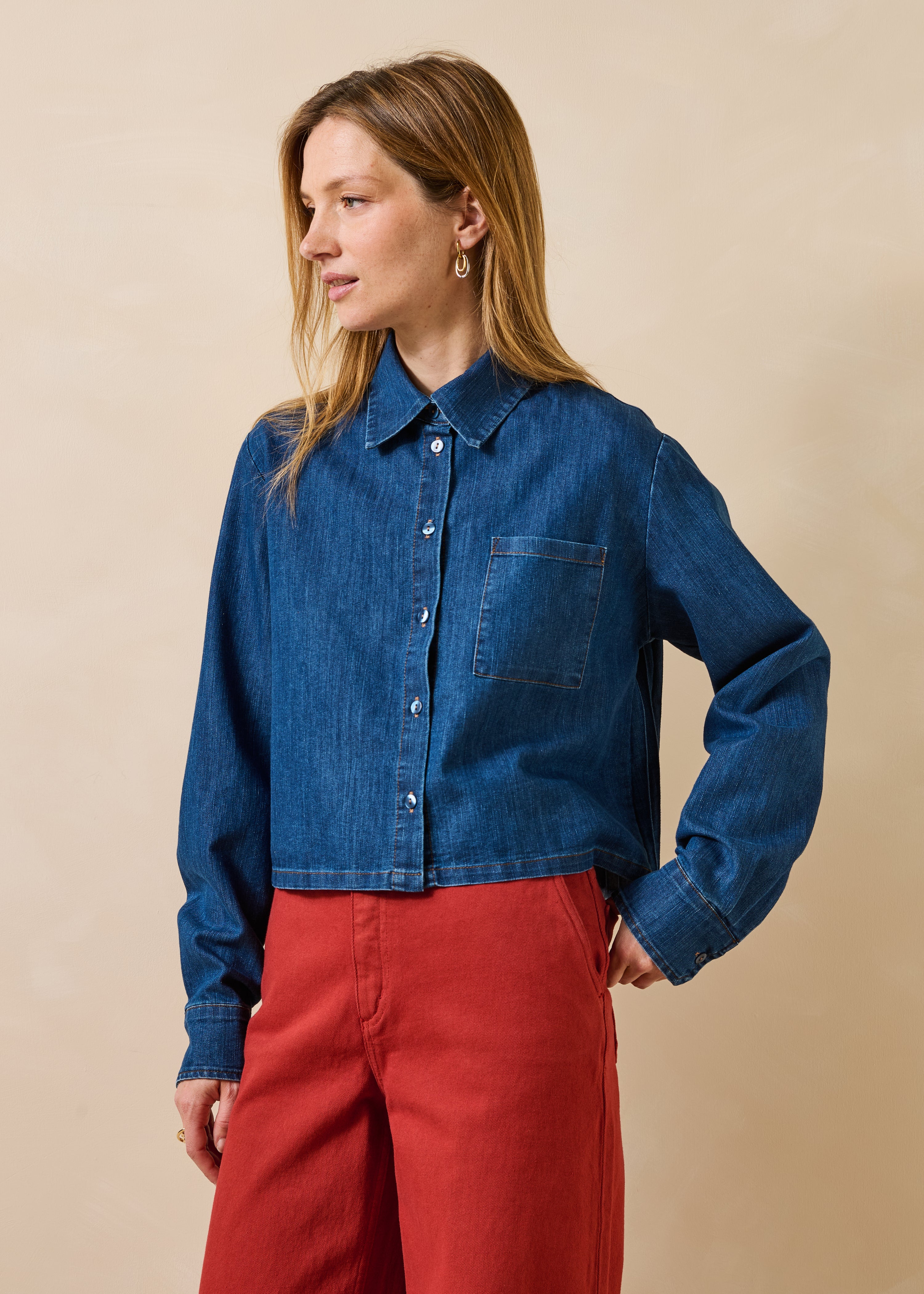 la-f-e-marabout-e-fory-jeansbluse-medium-denim image 1