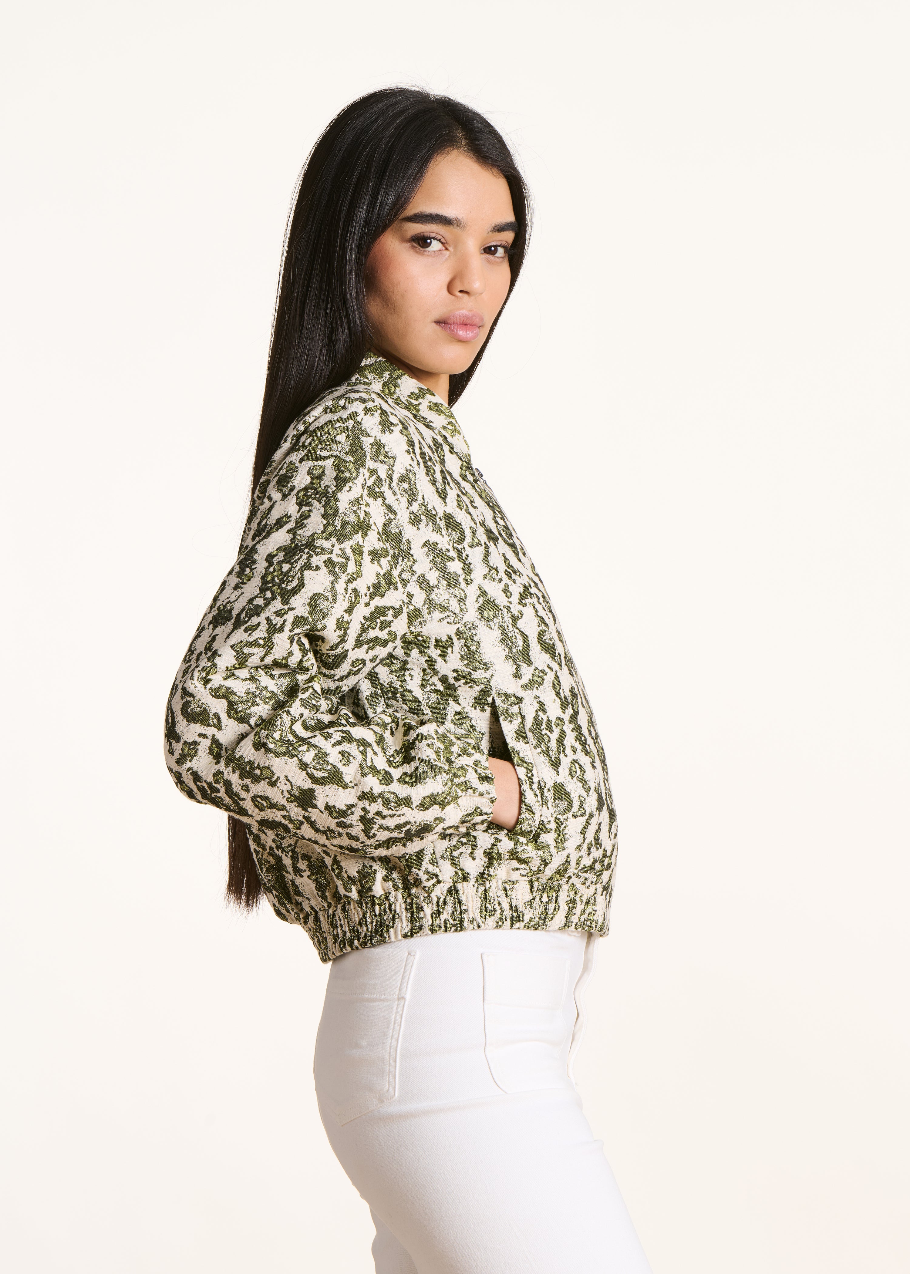 la-f-e-marabout-e-blouson-bomberjacke-jacquard-khaki image 2