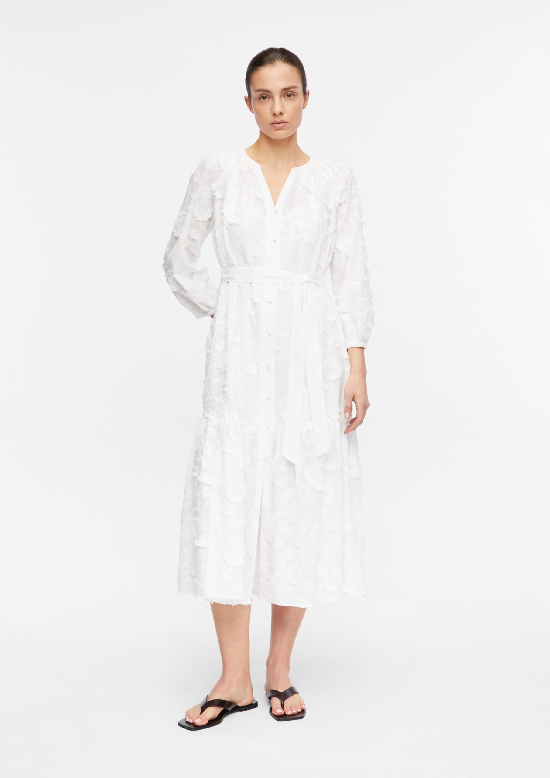comma-midikleid-baumwoll-voile-fil-coup-floral-gr-40 image 6