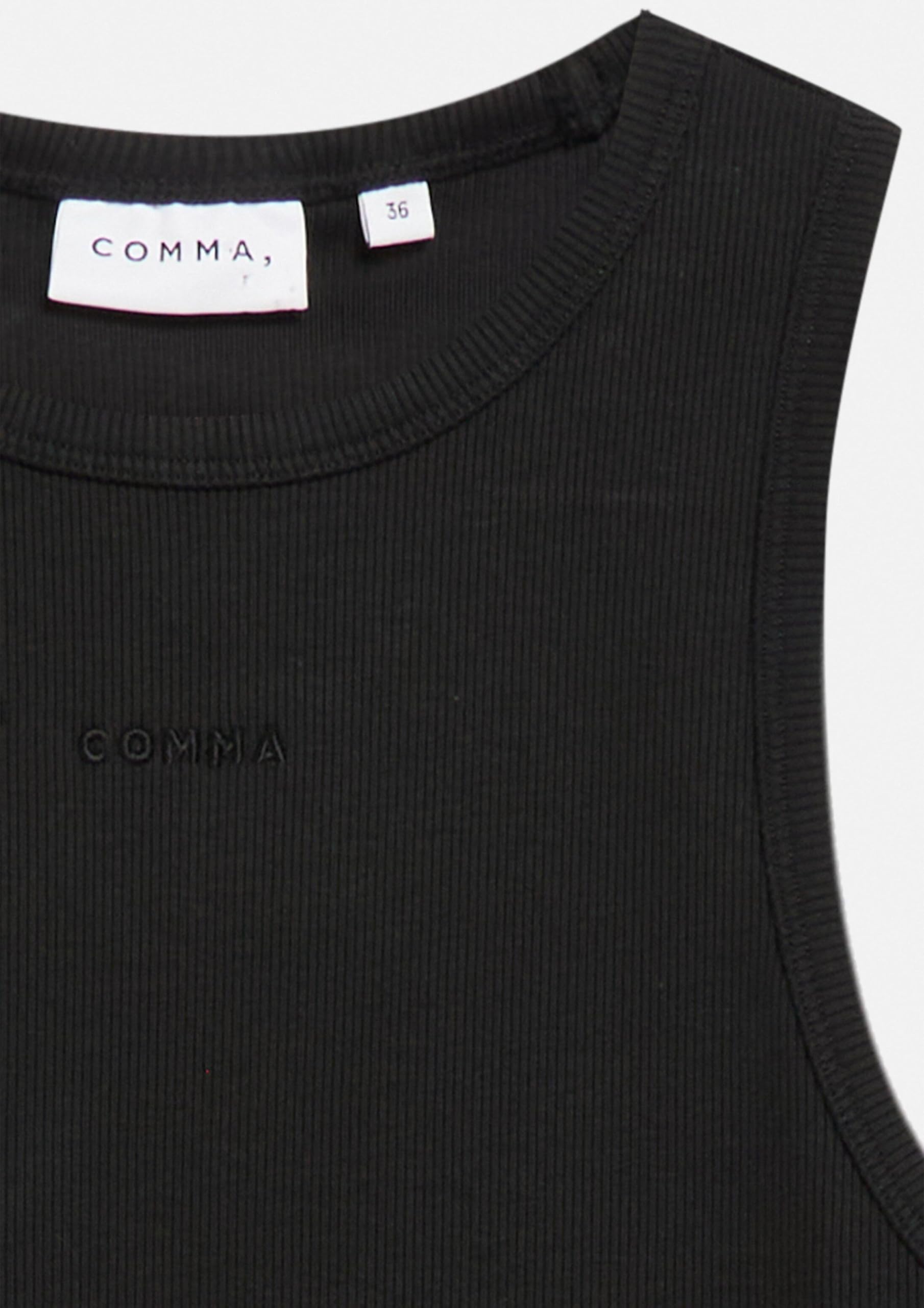 comma-tank-top-baumwollripp-schwarz-gr-46 image 5