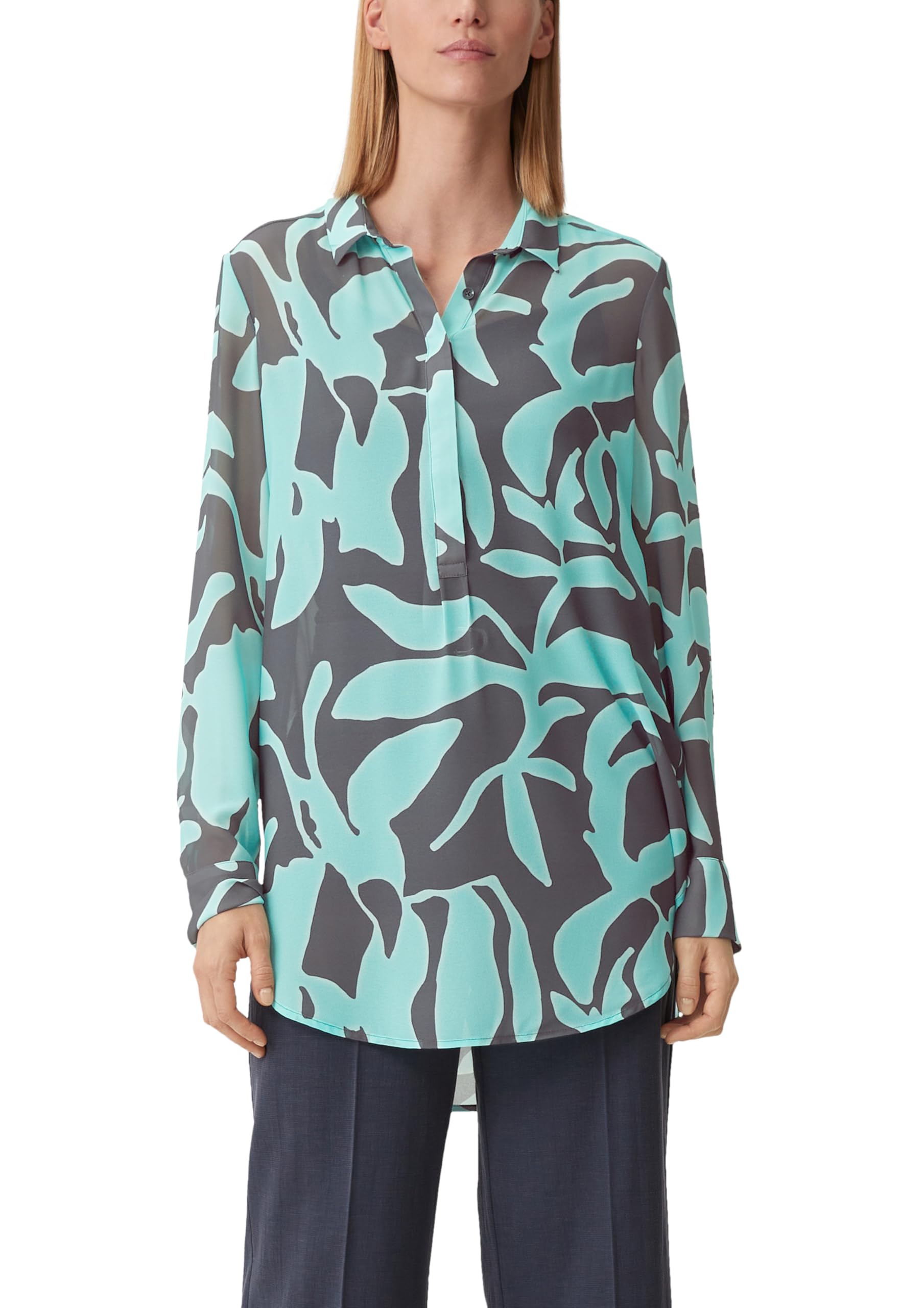 comma-blouses-longbluse-chiffon-gr-40-allover-print image 5