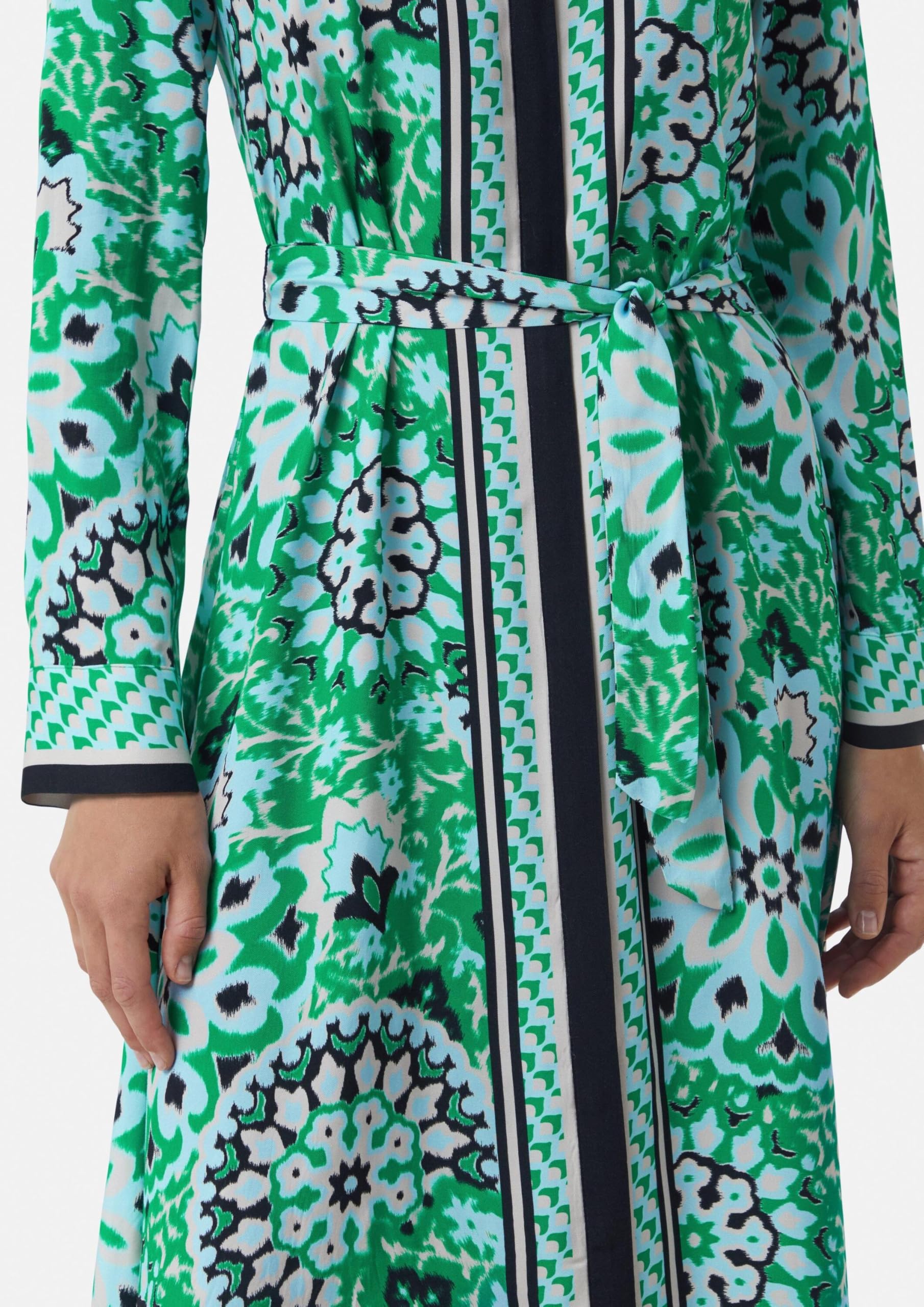 comma-midi-kleid-mit-knopfleiste-kleid-gr-36-print image 4