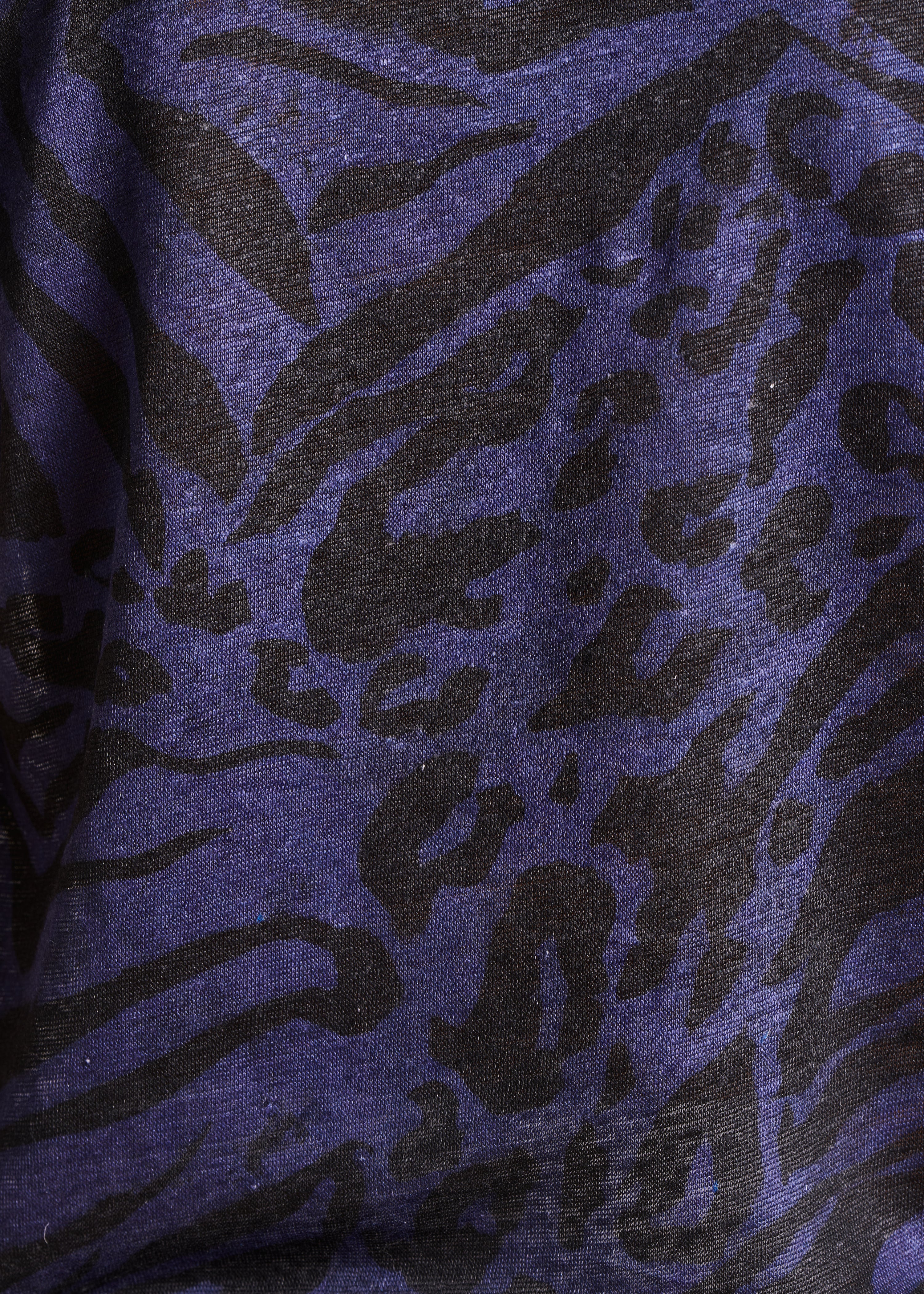 la-f-e-marabout-e-t-shirt-leinen-blau-animalprint image 4