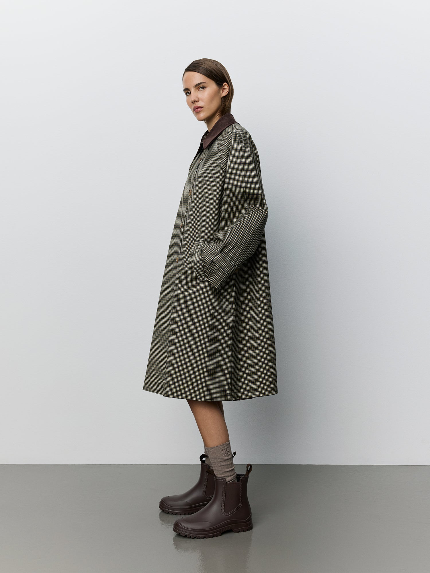sofie-schnoor-women-filliesw-mantel-blue-brown-check image 3