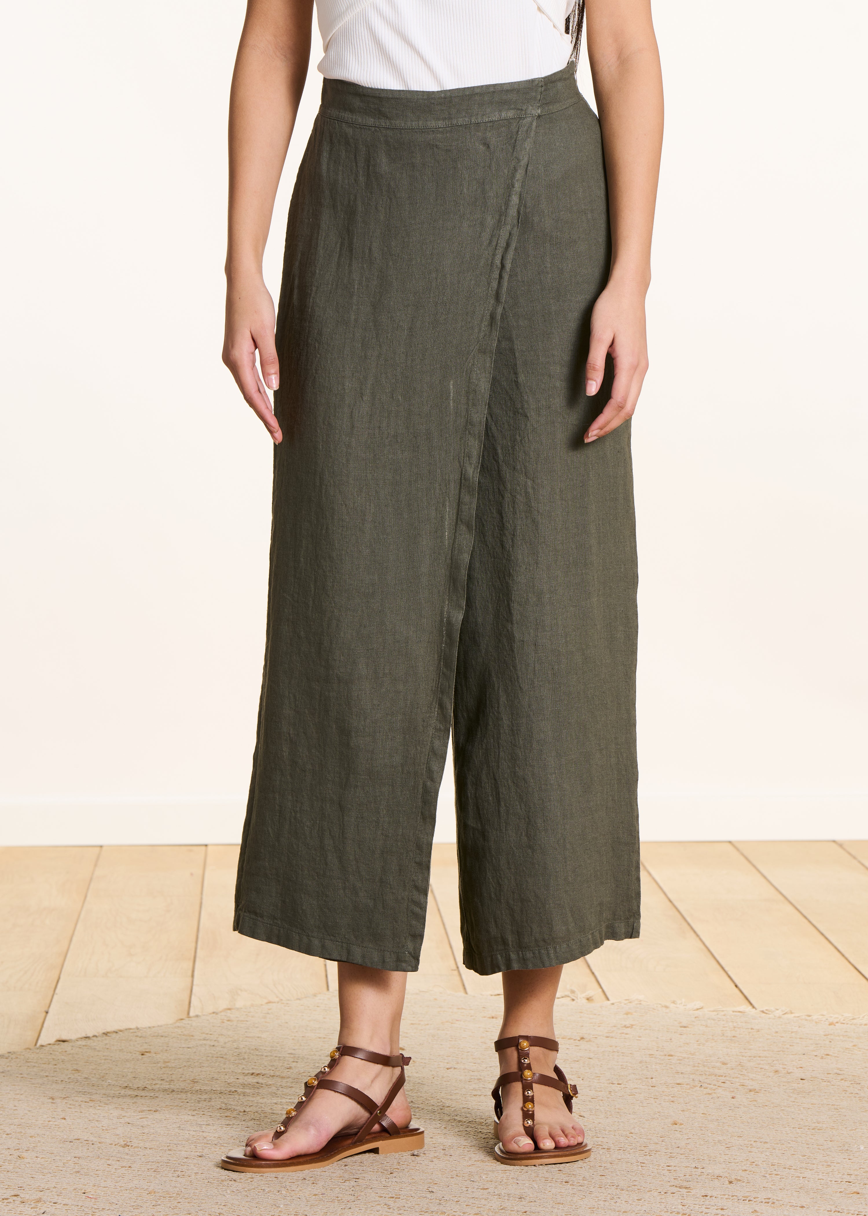 la-f-e-marabout-e-fulano-7-8-leinenhose-khaki-weit image 2