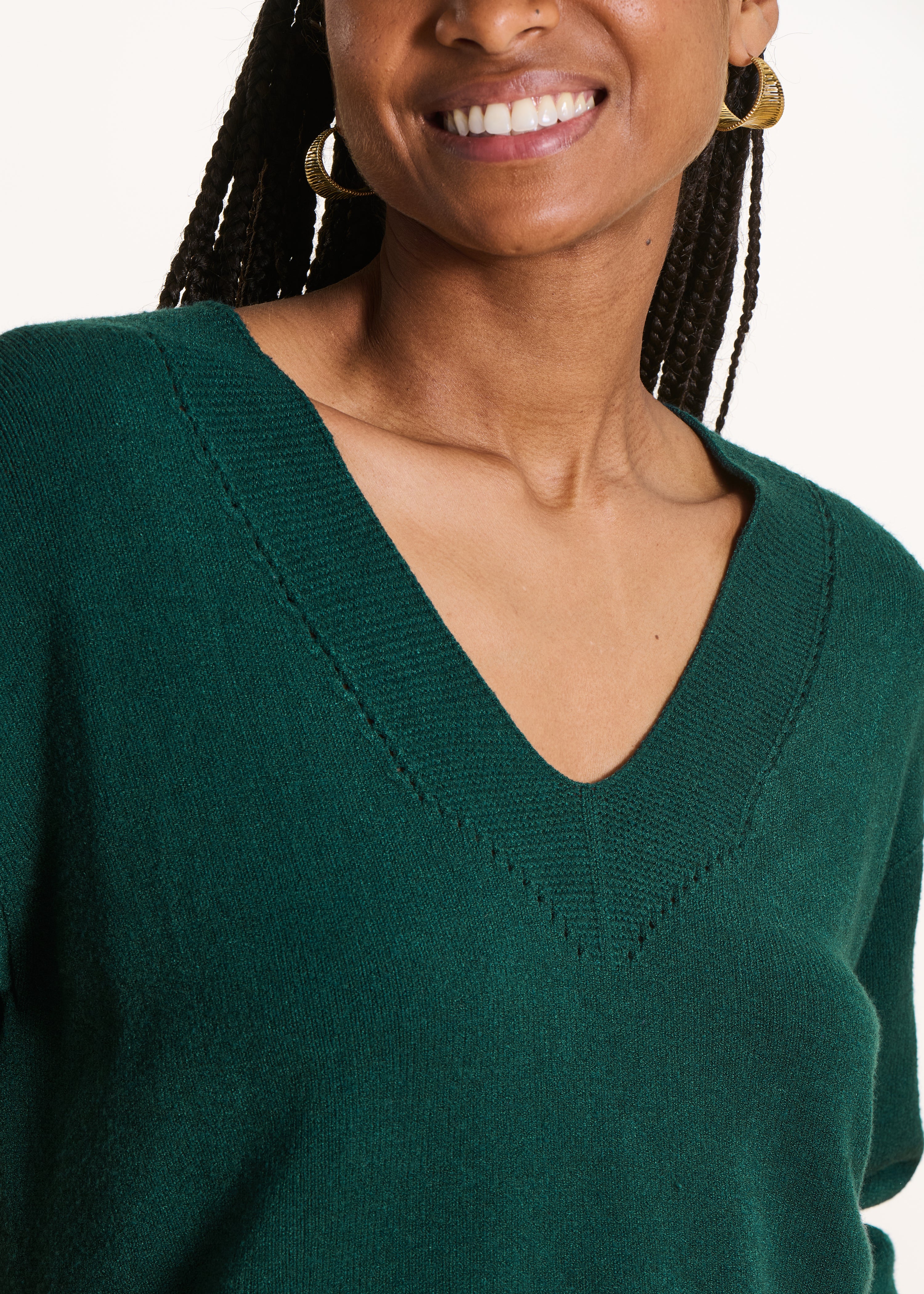 la-f-e-marabout-e-pulls-gilets-pullover-petrol-v-ausschnitt-wolle image 5