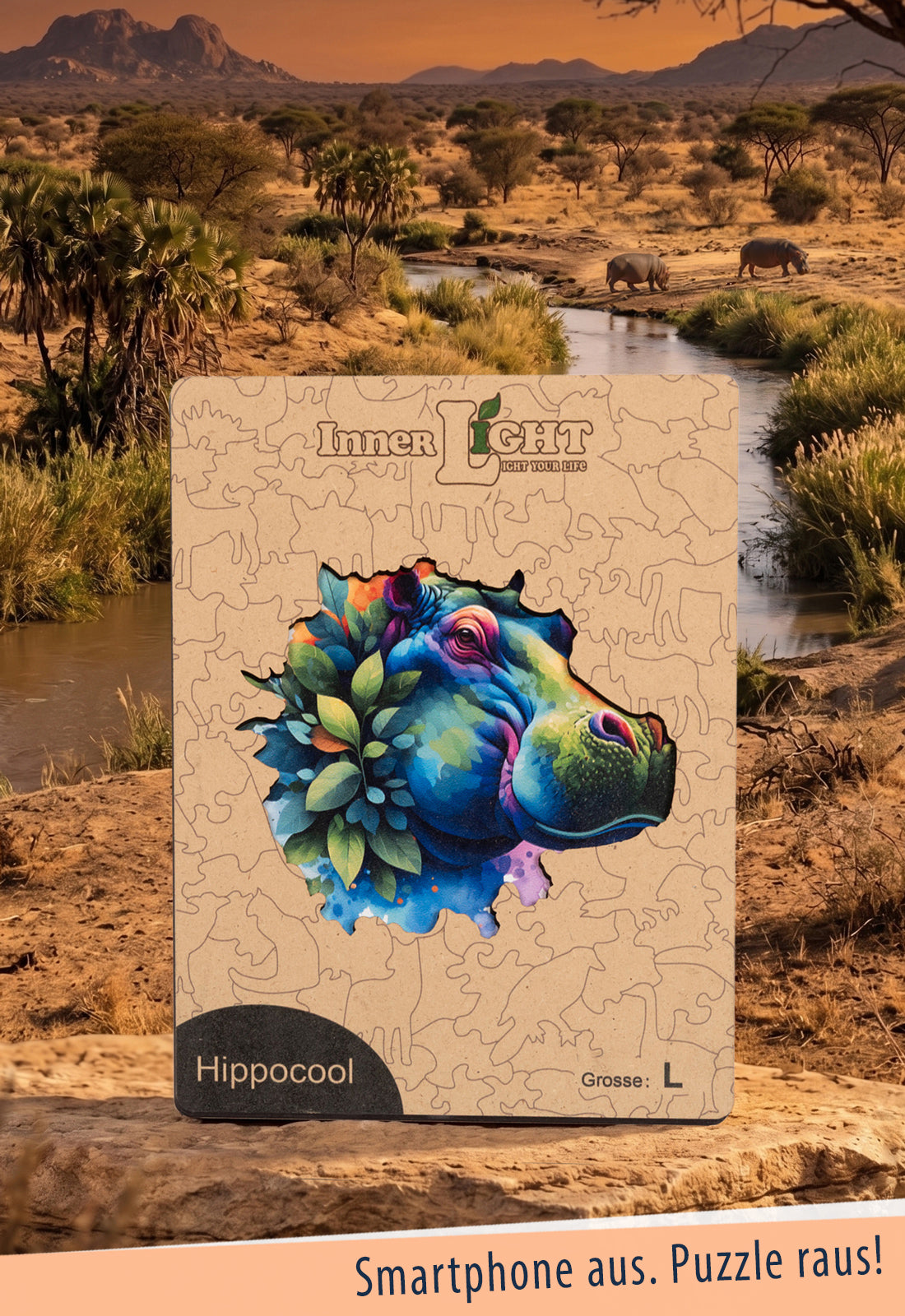 moshiki-hippocool-holzpuzzle-nilpferd-gr-m-modern image 2