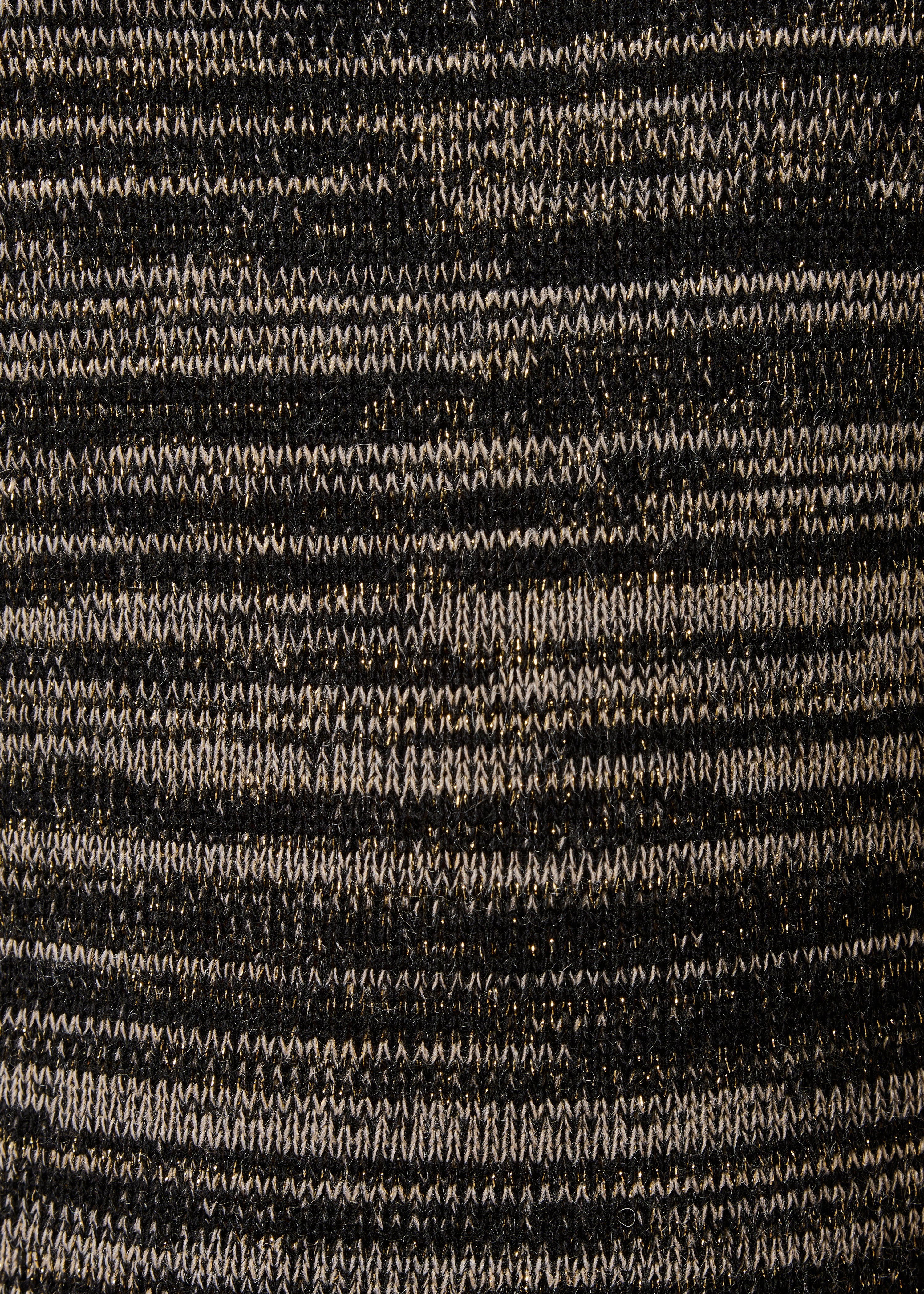 la-f-e-marabout-e-gavina-kleid-schwarz-beige-gestreift-wolle image 4
