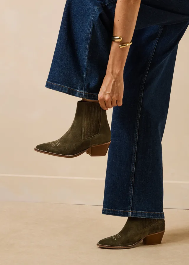 la-f-e-marabout-e-guamar-stiefeletten-kaki-leder image 1