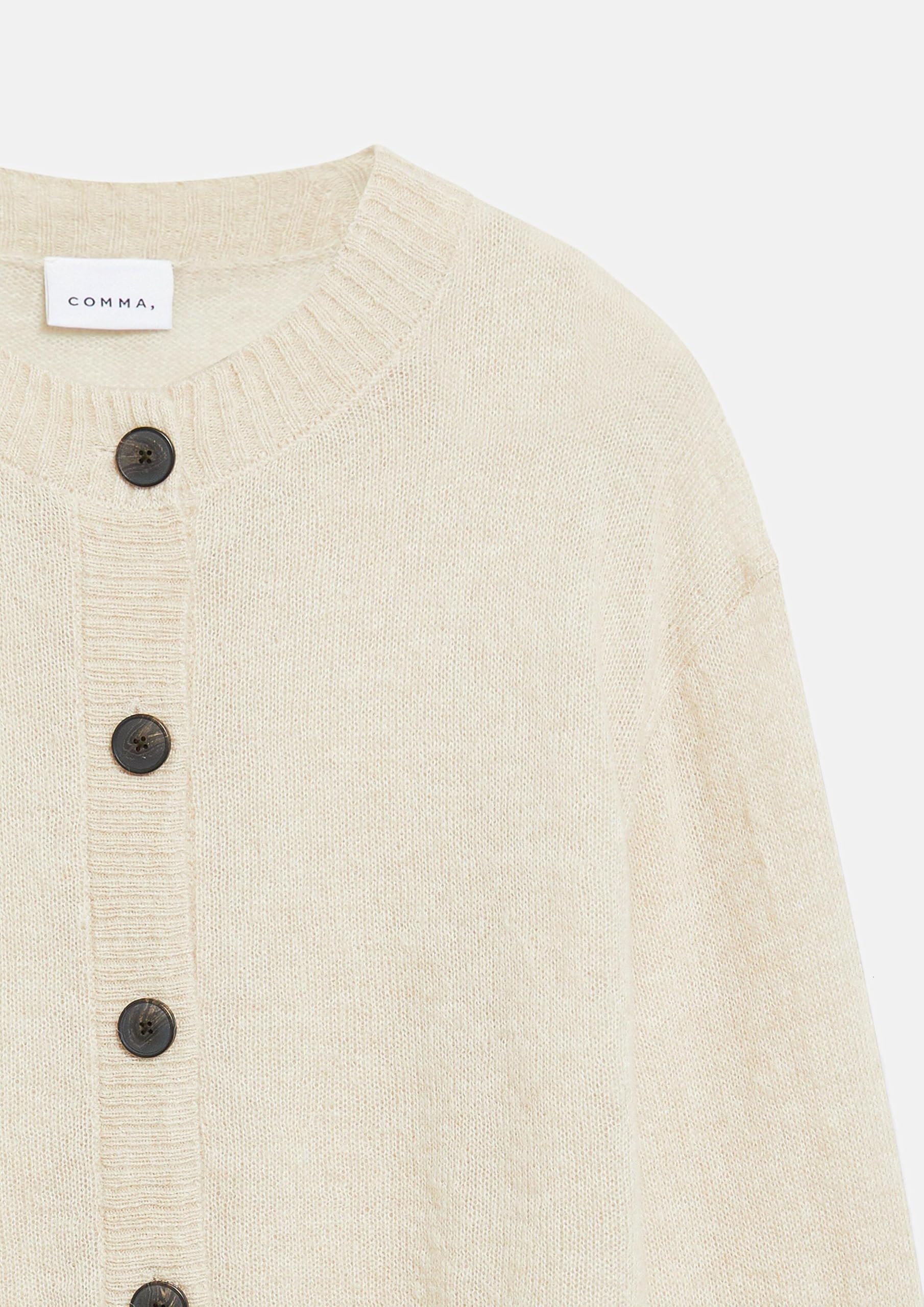 comma-jackets-strickjacke-alpaka-mix-gr-e-34-rundhals image 5