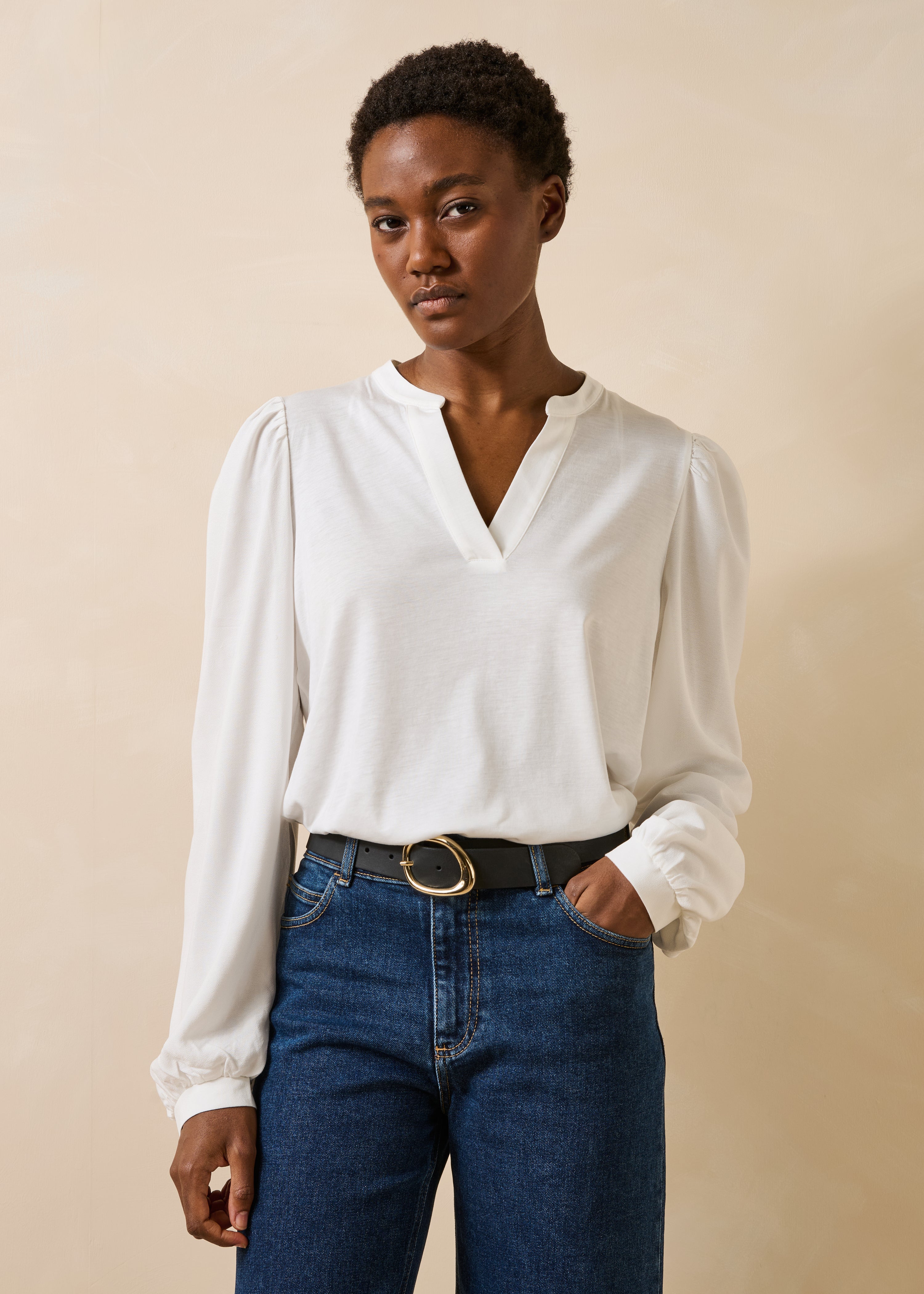 la-f-e-marabout-e-gravure-t-shirt-ecru-langarm-bi-mati-re image 1