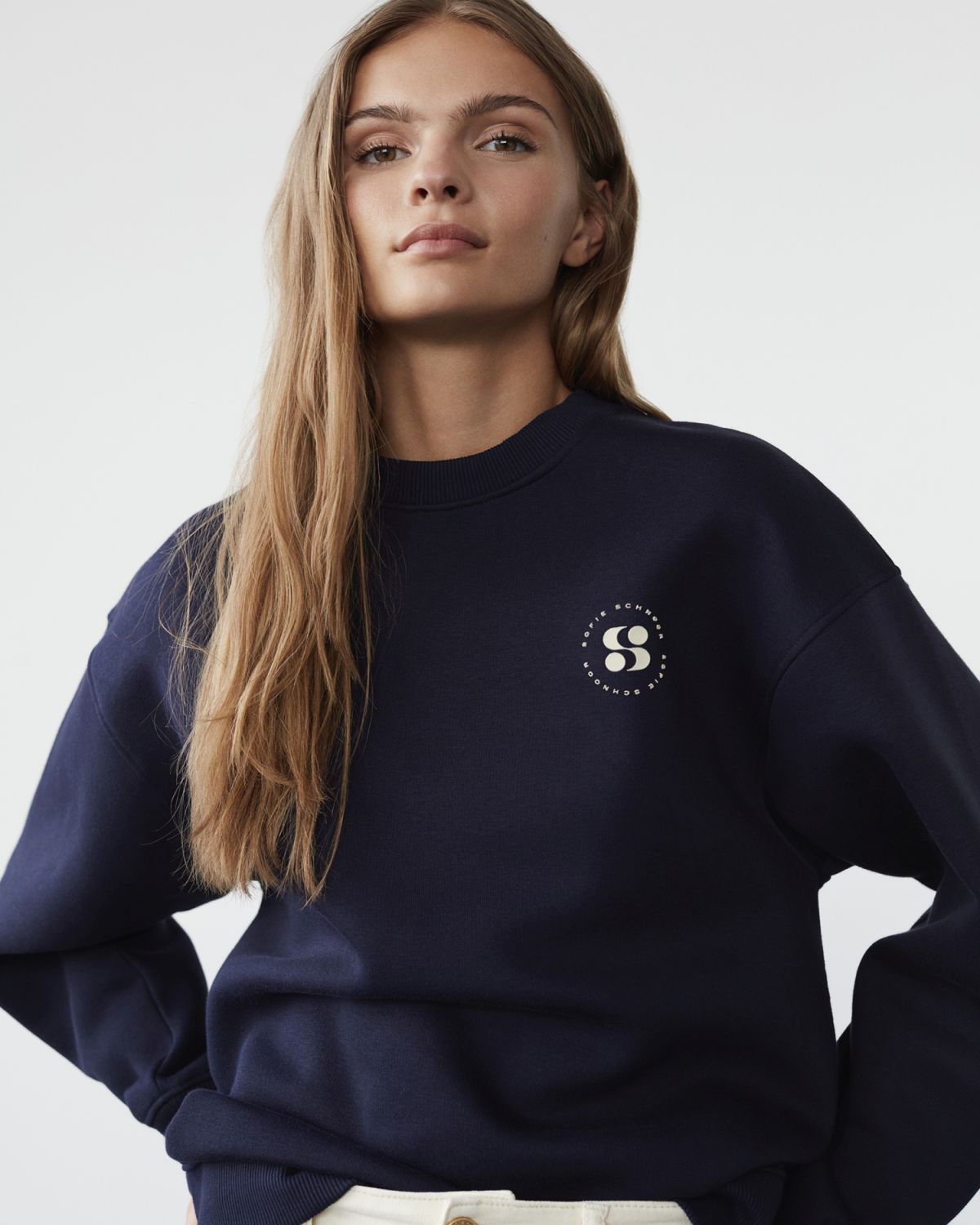 sofie-schnoor-women-parisw-sweatshirt-navy-baumwolle image 2