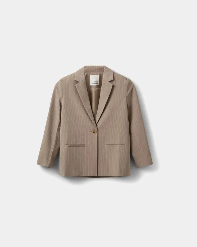 sofie-schnoor-young-alfiasy-blazer-beige-gestreift image 1
