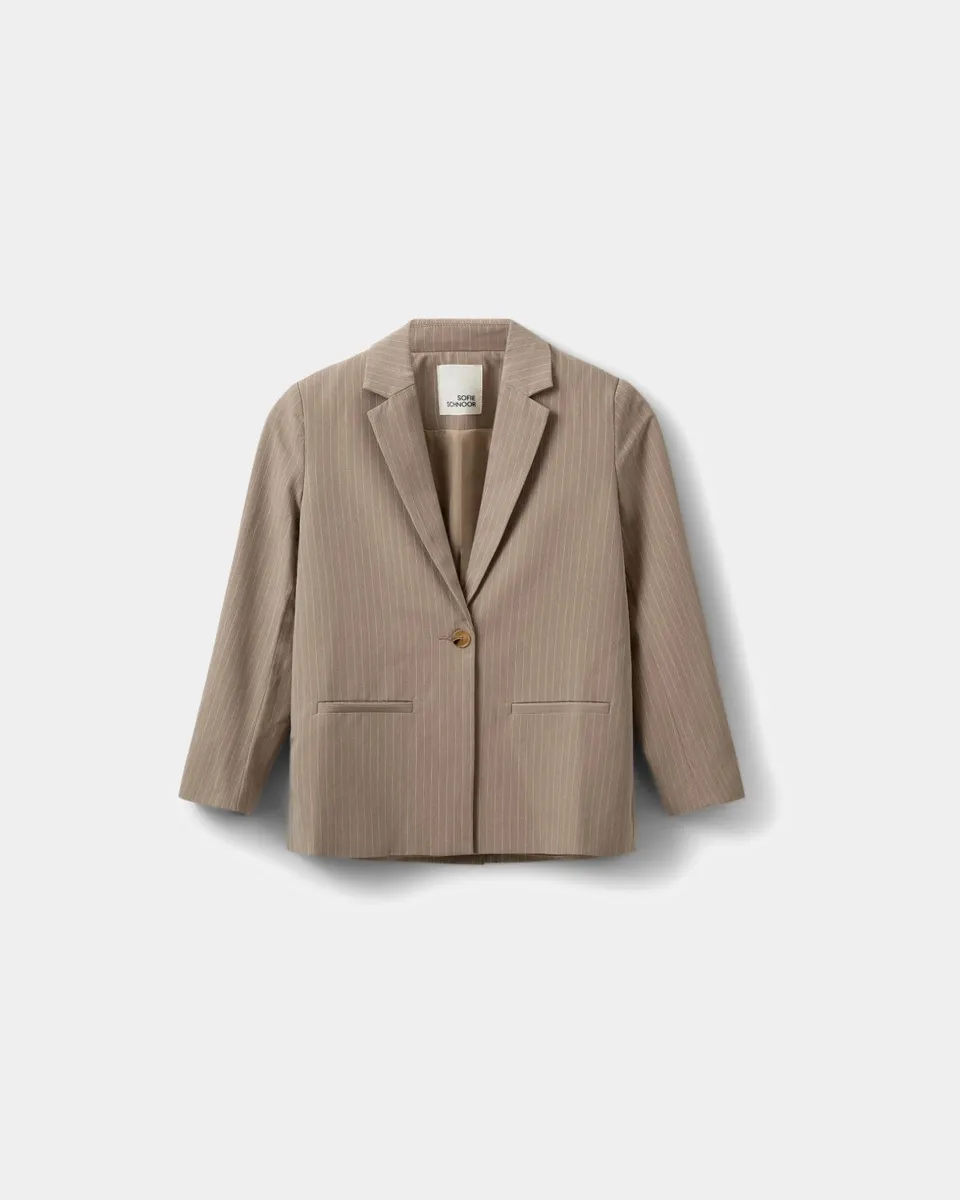 sofie-schnoor-young-alfiasy-blazer-beige-gestreift image 1