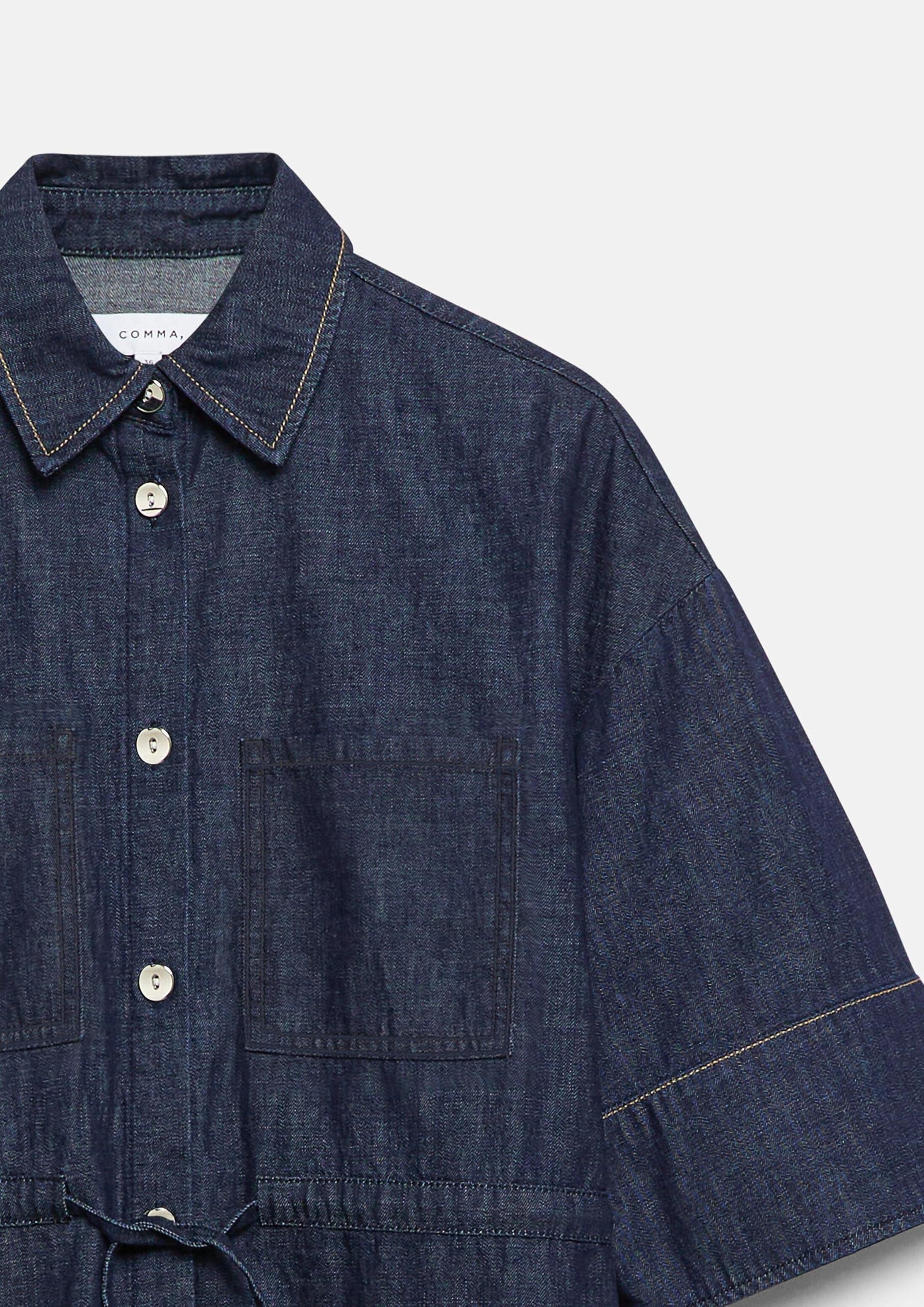 comma-jackets-blusenjacke-denim-relaxed-fit-gr-34-hemdkragen image 5