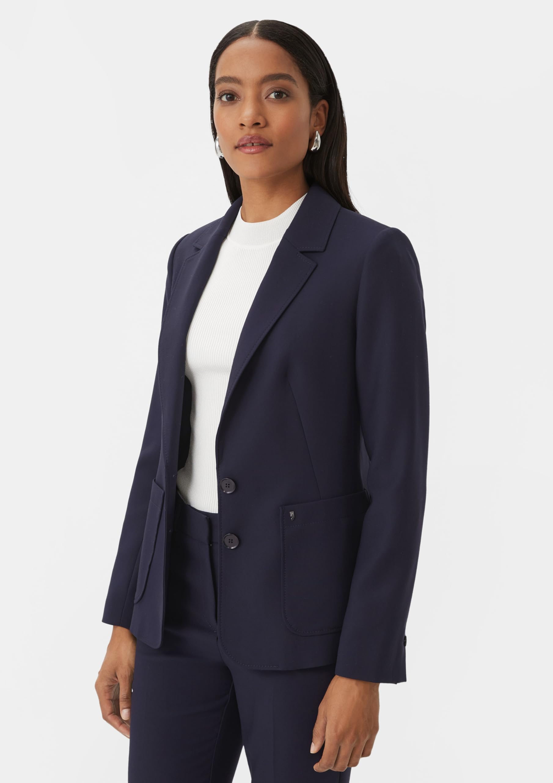 comma-blazers-blazer-leicht-gef-ttert-gr-40-navy image 5