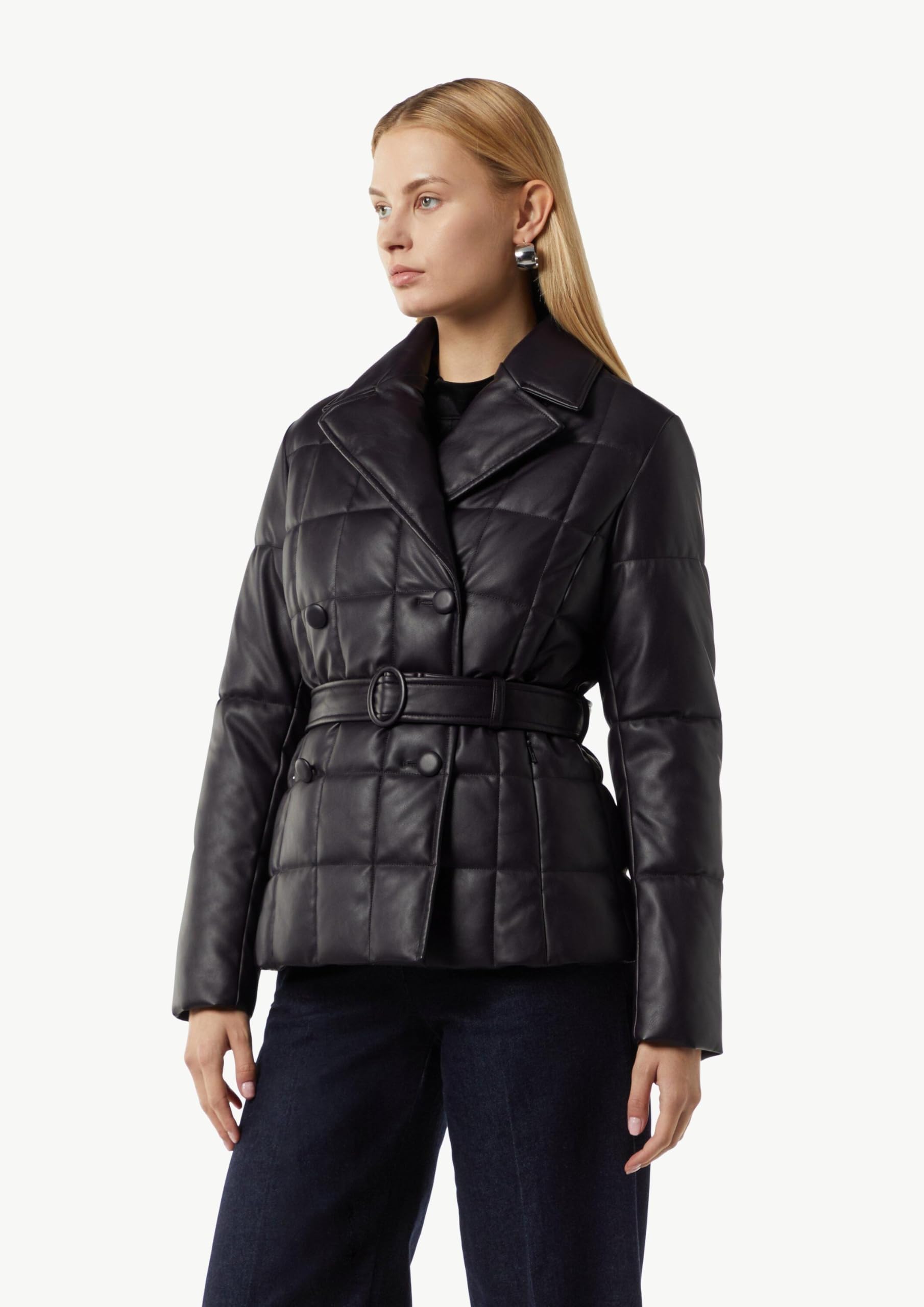 comma-steppjacke-damen-gr-38-schwarz-lederimitat image 5