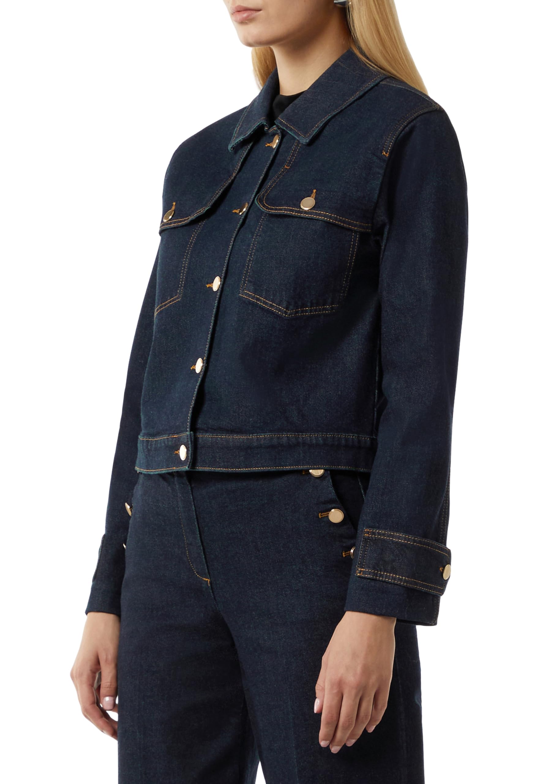 comma-denimjacke-kastig-gold-kn-pfe-jacke-gr-e-40-navy image 1