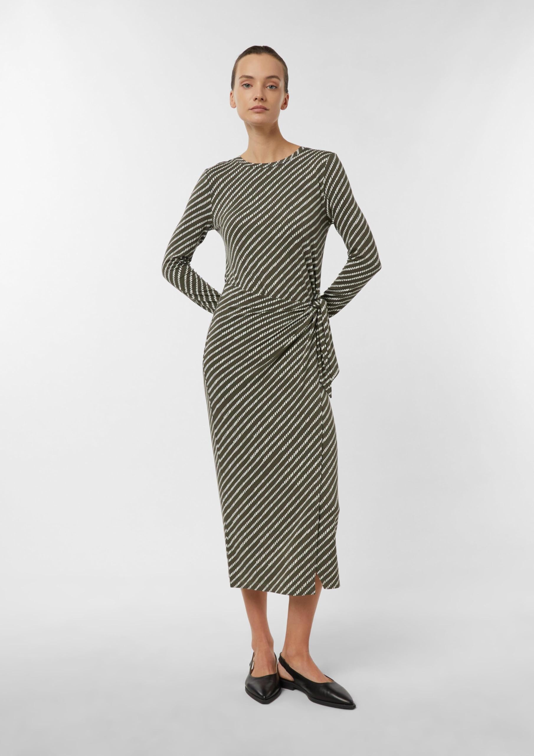 comma-jerseykleid-slim-fit-allover-print-gr-34-midi image 7